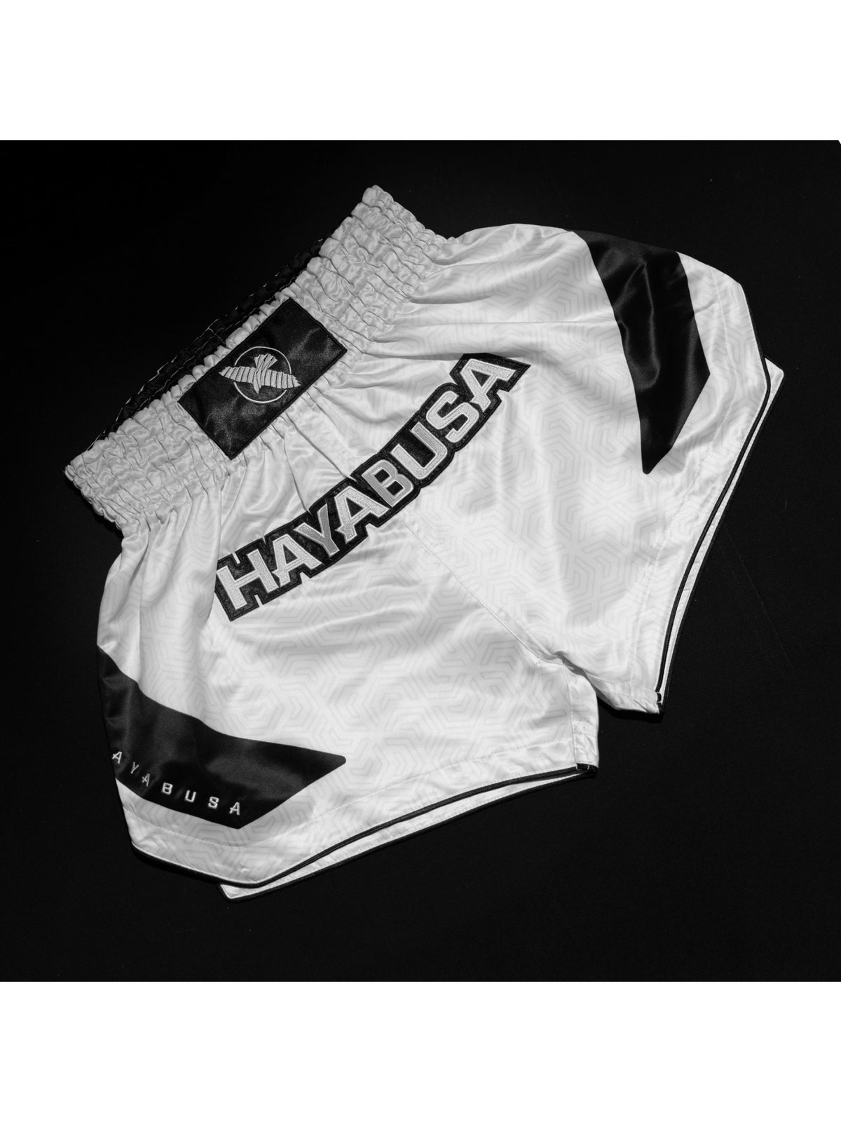 Hayabusa Core Muay Thai Shorts, white, image 7