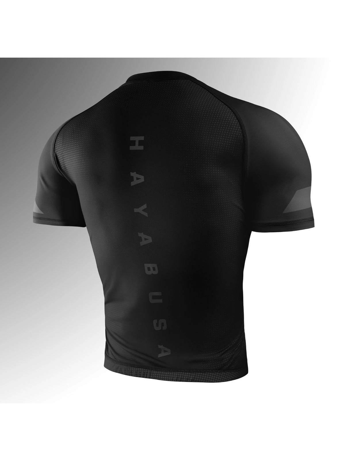Hayabusa Men's Core Short Sleeve Rash Guard, black, image 2