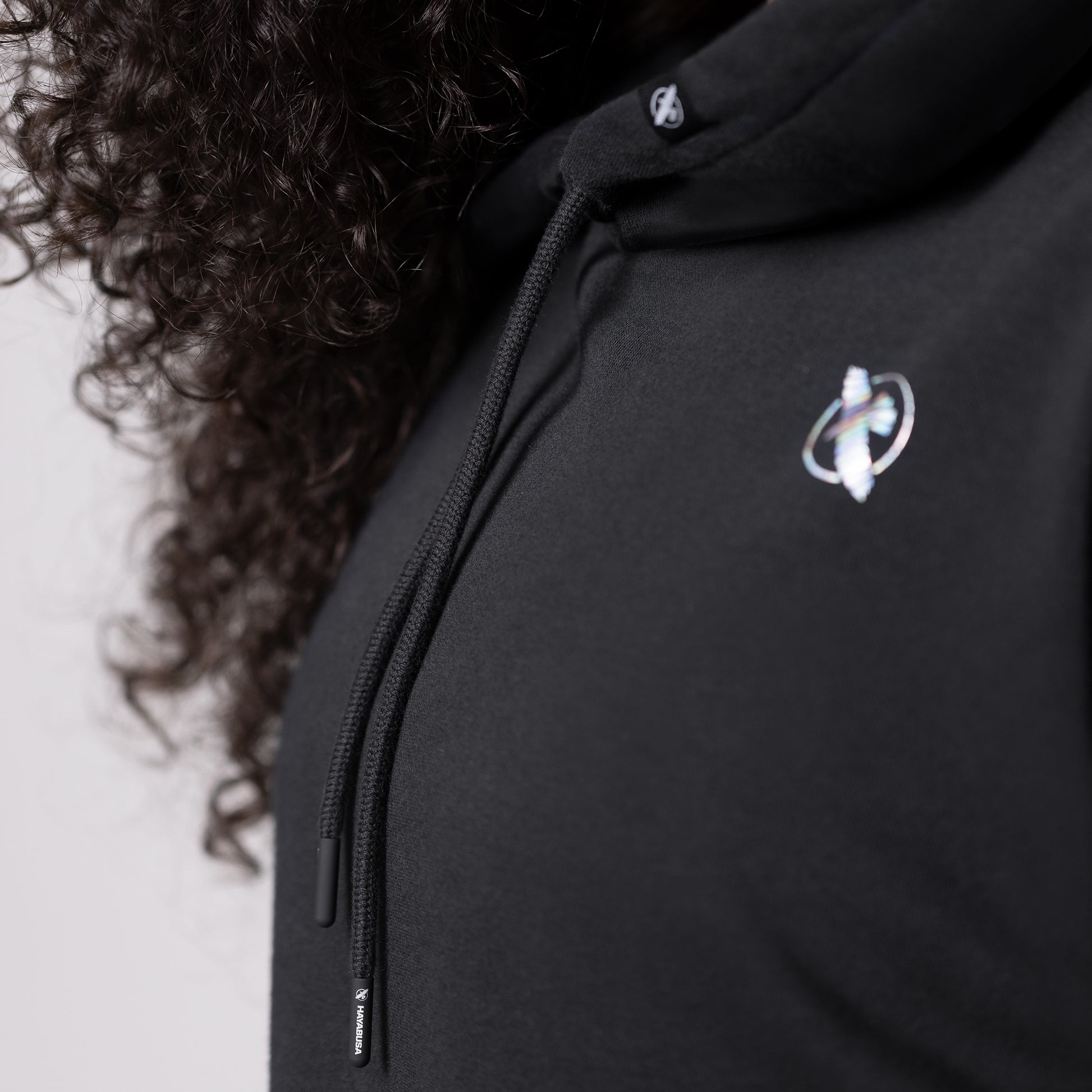 Hayabusa Women's Cozy Fleece Cropped Hoodie – Black Lifestyle