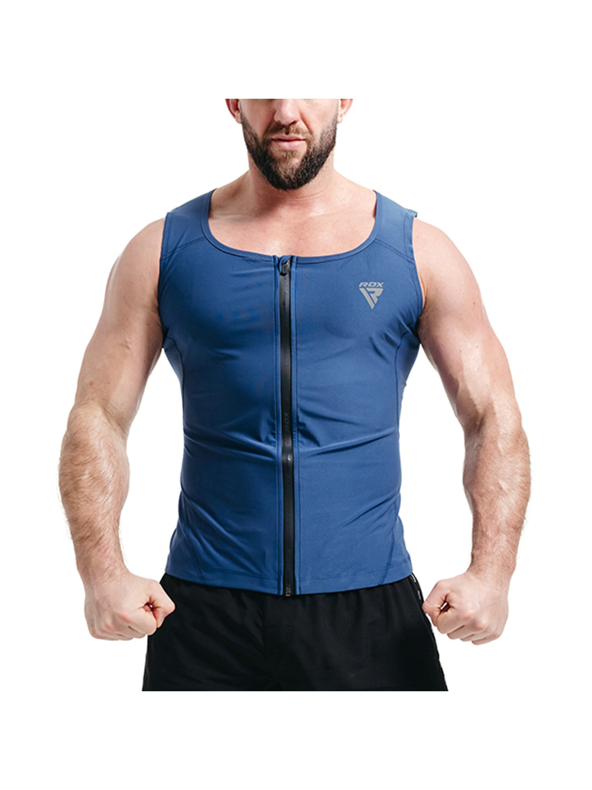 RDX Zippered Men Sweat Vest M2 - Navy Blue