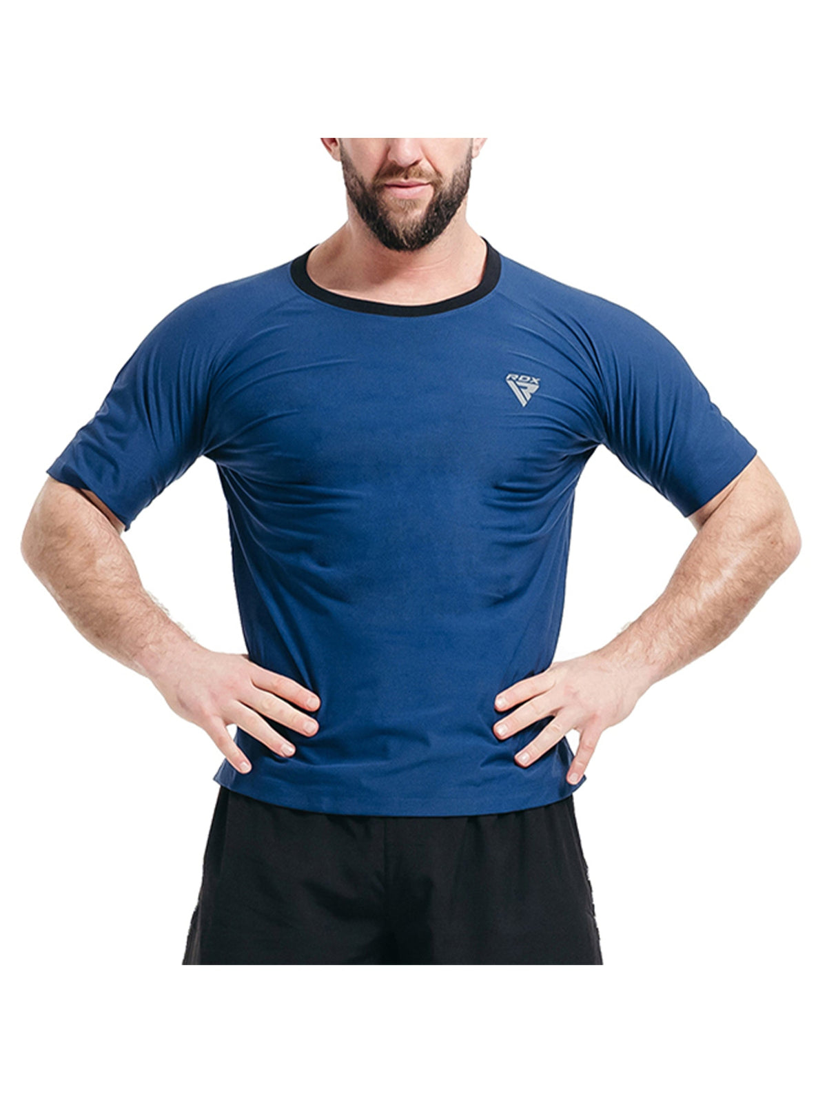 RDX M1 Men's Sweat T-Shirt - Navy Blue