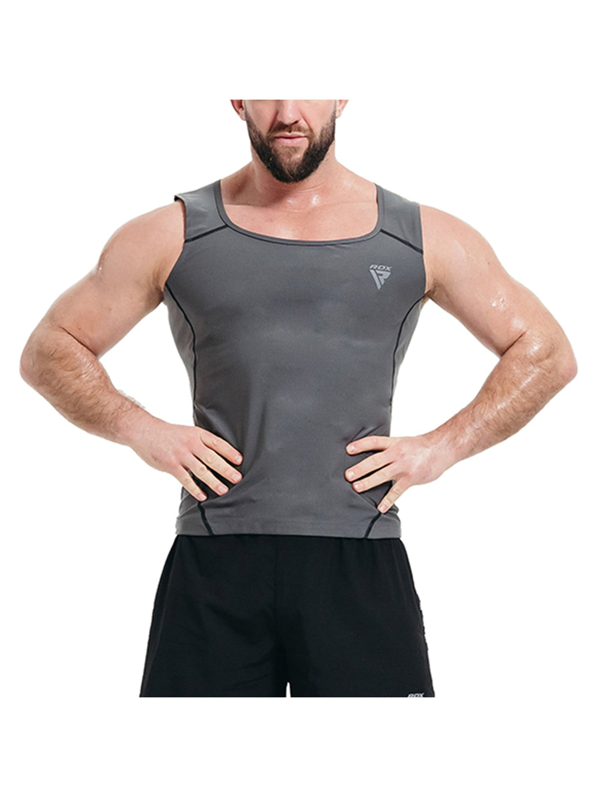 RDX M1 Men's Sweat Vest - Grey