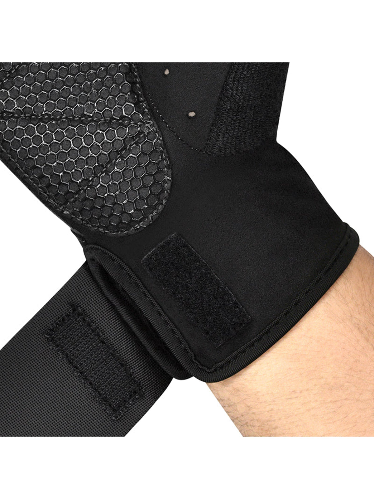 RDX W3 Workout Gym Gloves, black, image 6
