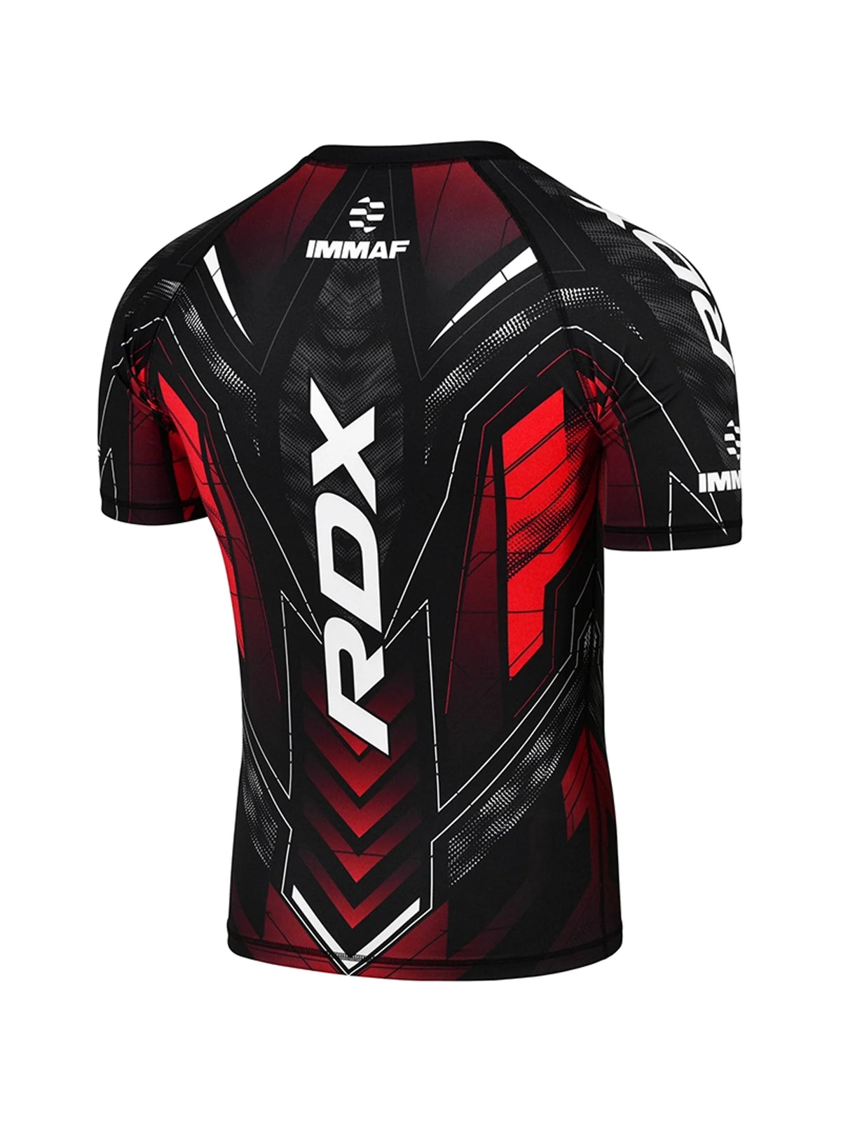 RDX IMMAF Approved Half Sleeve Compression Shirt – Red