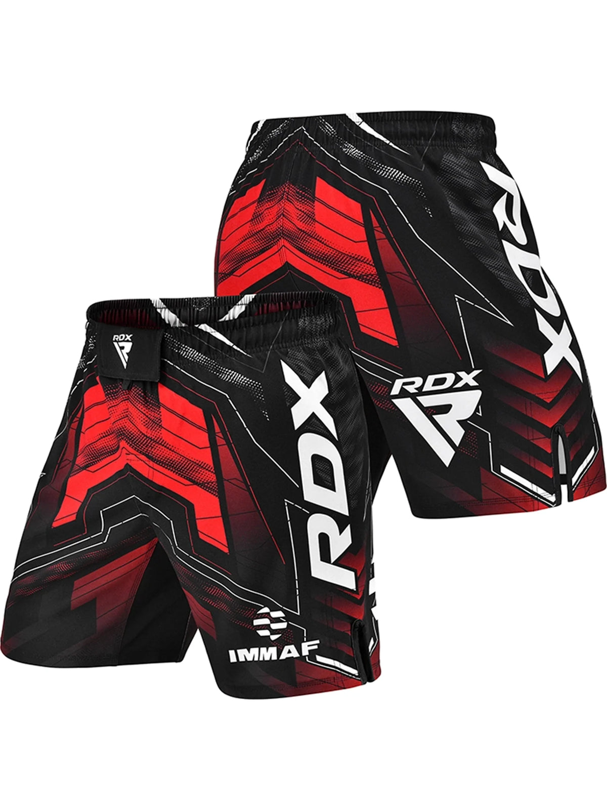 RDX IMMAF Approved MMA Fight & Training Shorts – Red