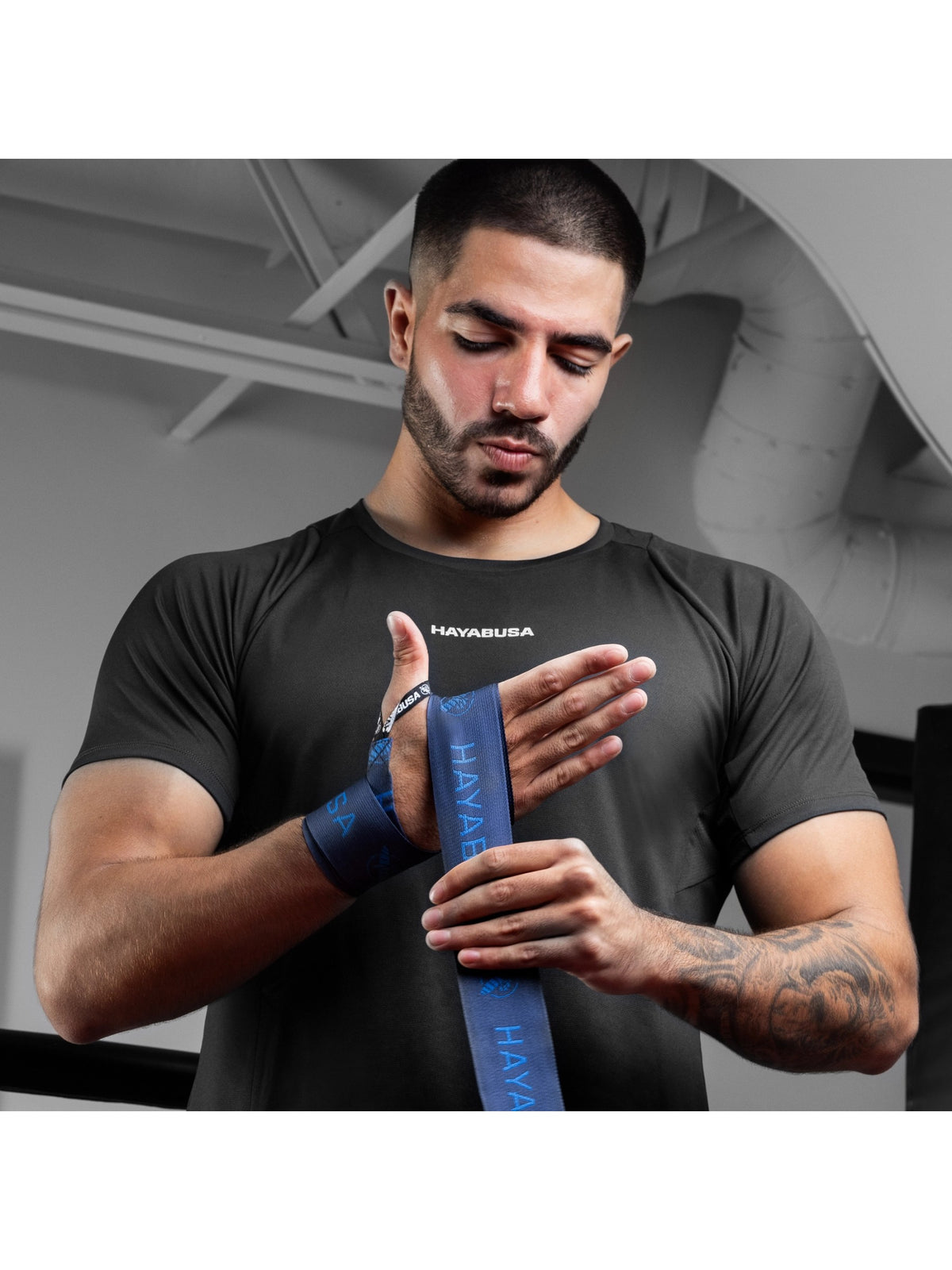 Hayabusa Deluxe Hand Wraps, blue, image 4