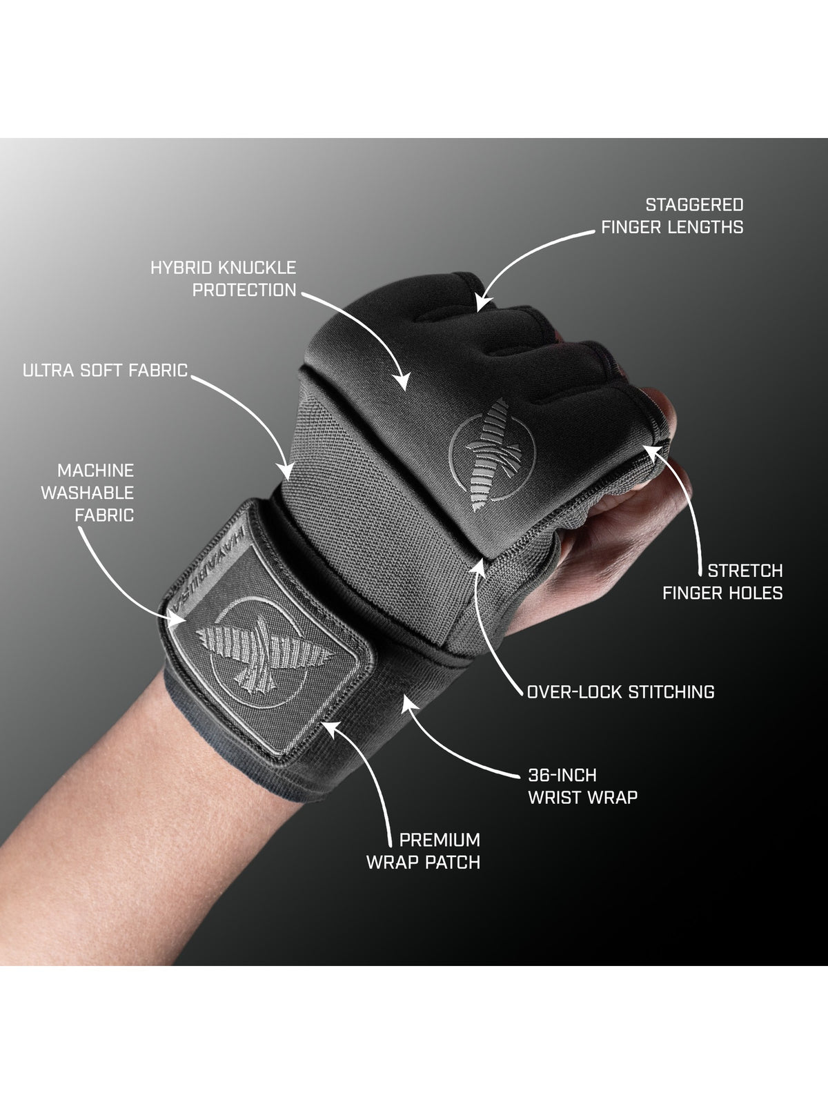 Hayabusa Deluxe Quick Wraps, grey, image 2