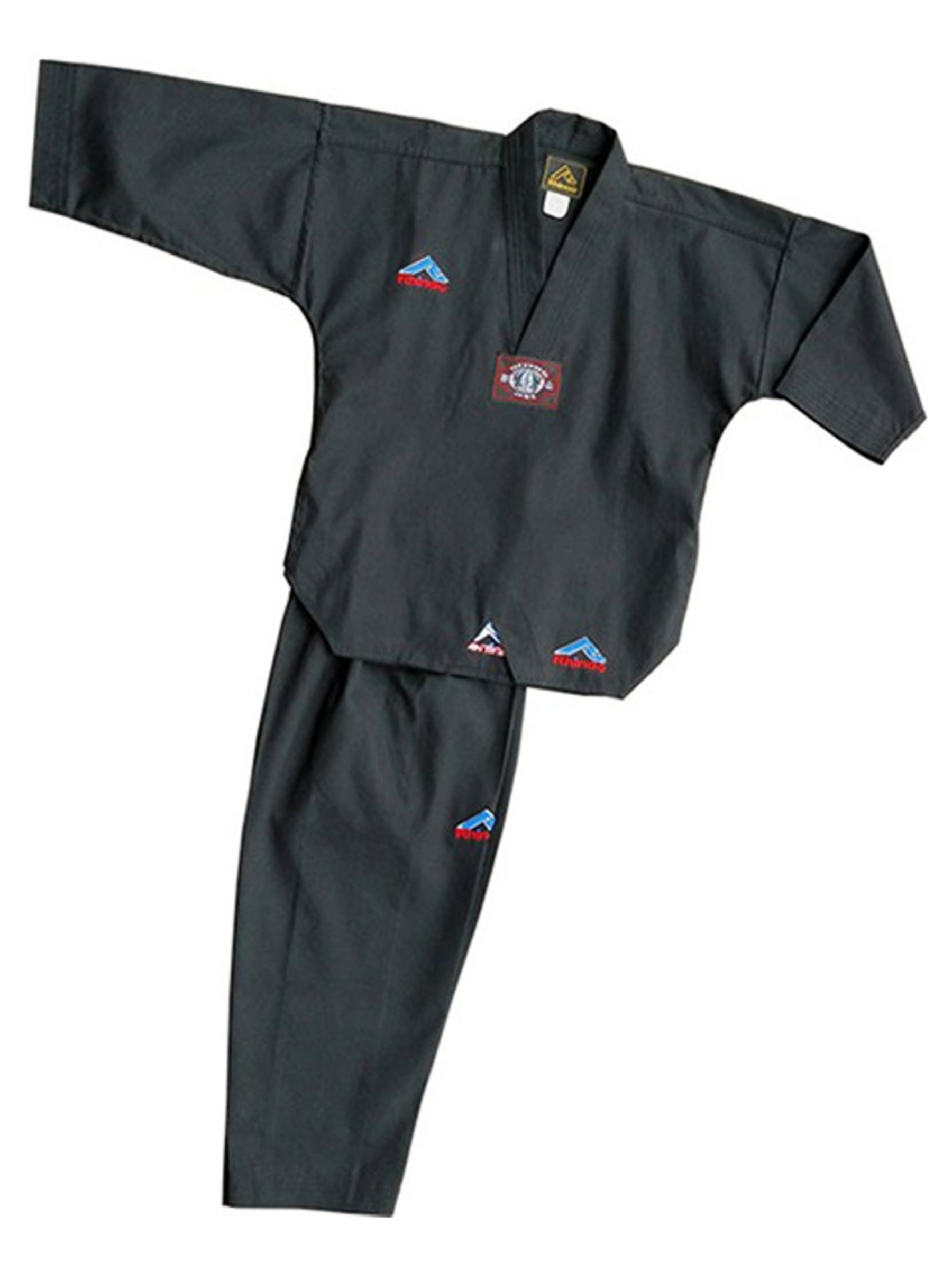 MAG Lightweight Ribbed Taekwondo Uniform Black