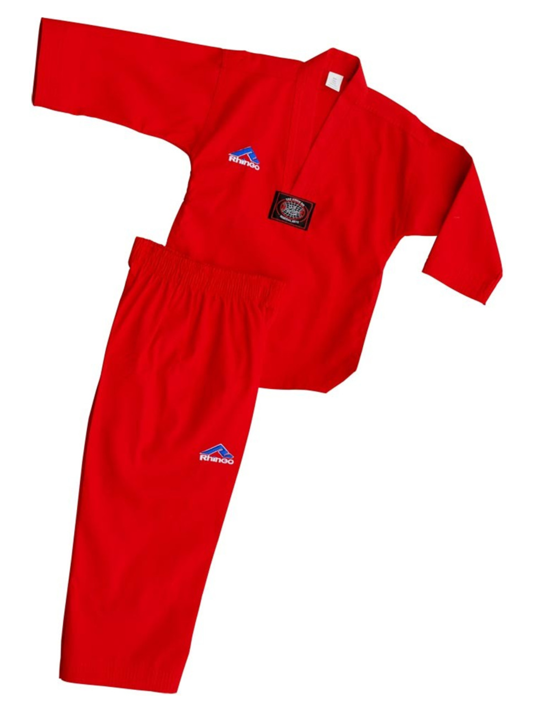 MAG Lightweight Ribbed Taekwondo Uniform Red
