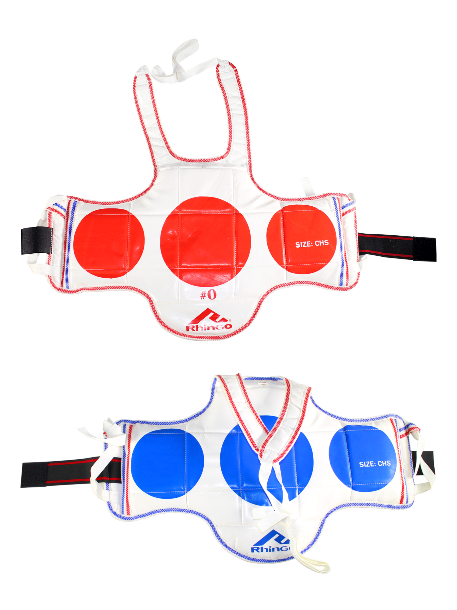 Rhingo Taekwondo Reversible String Chest Guard Blue/Red