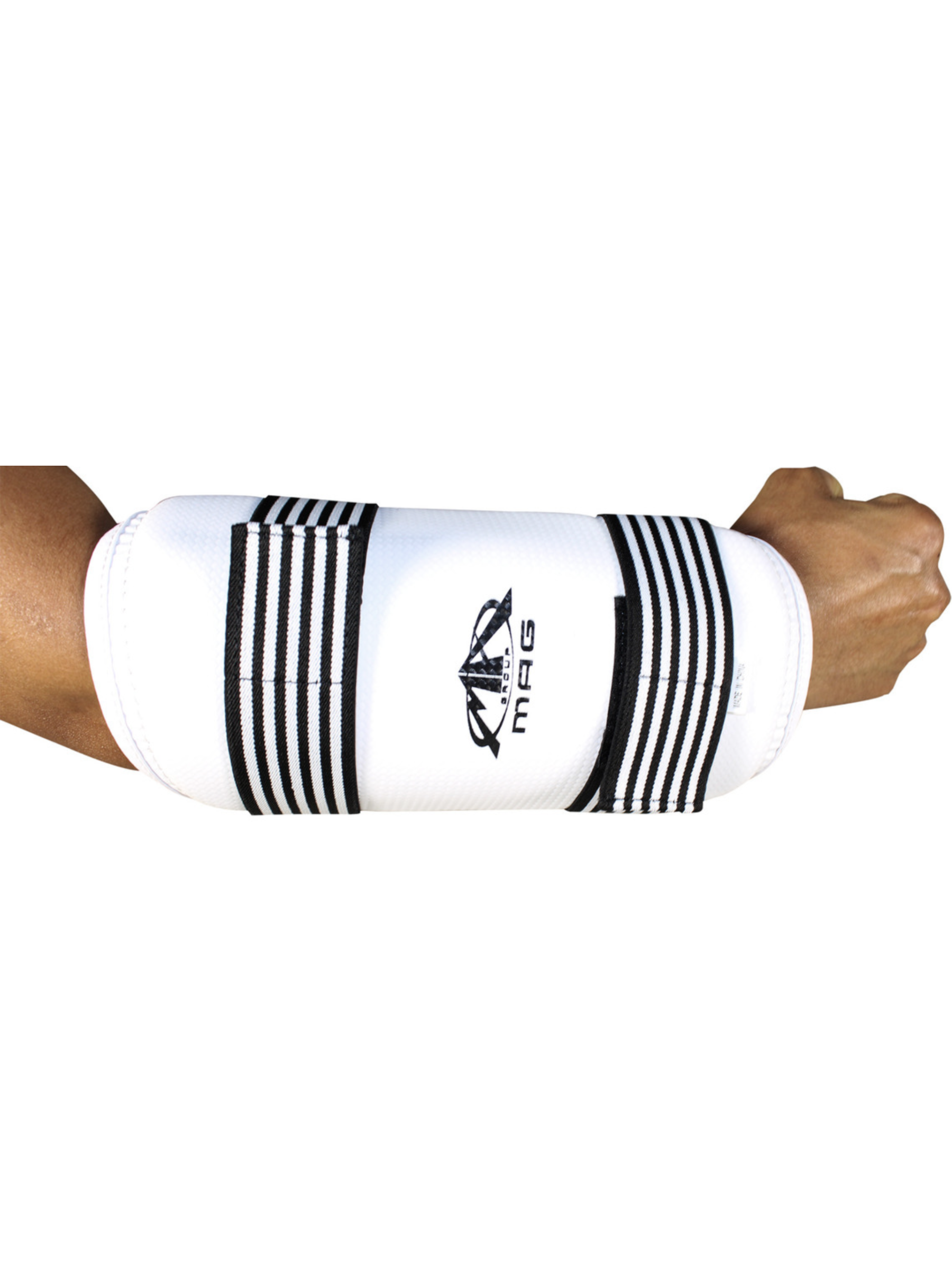 MAG Taekwondo Vinyl Forearm Guards White/Black