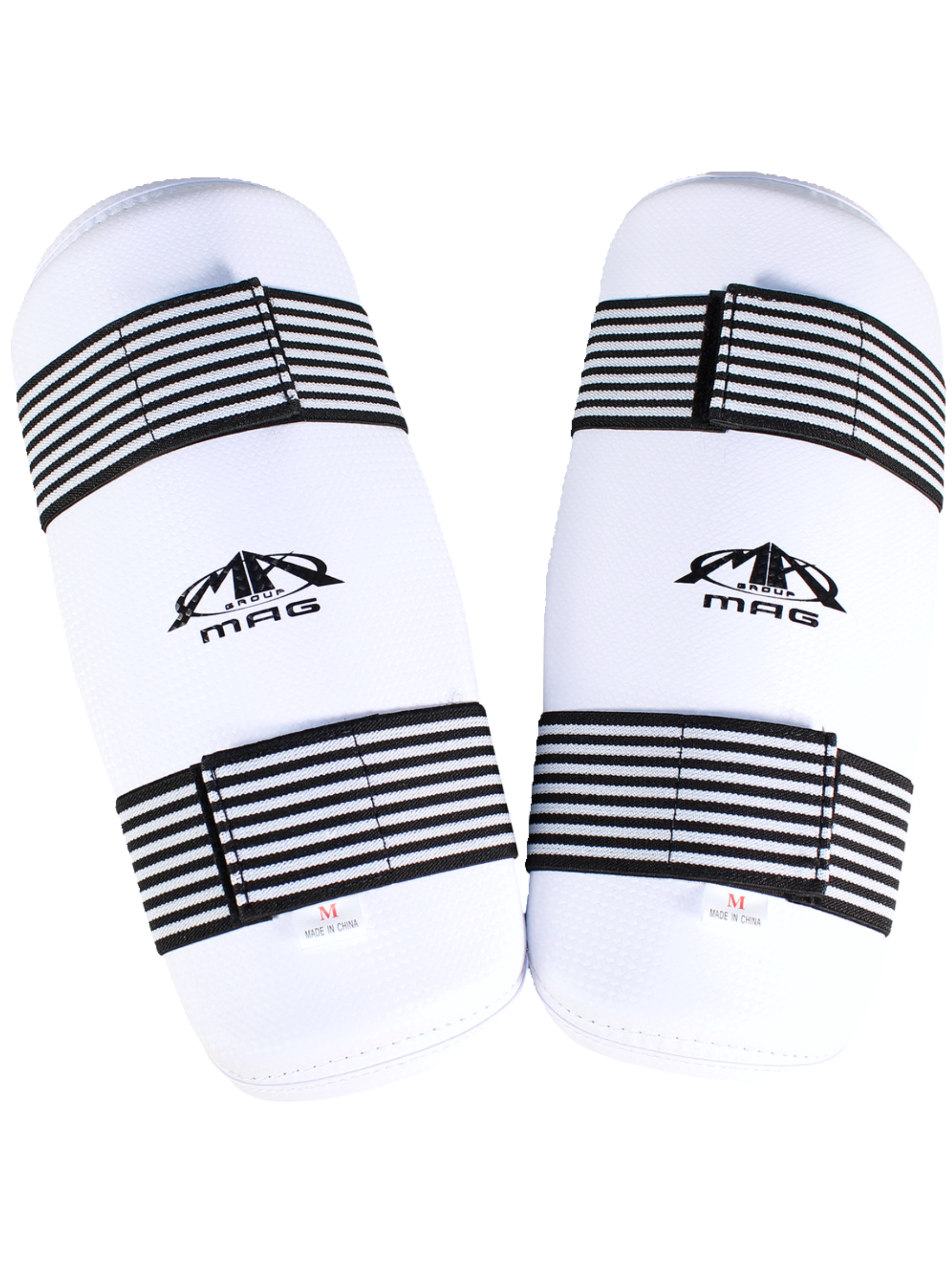 MAG Karate/TKD Vinyl Shin Guards Black, White