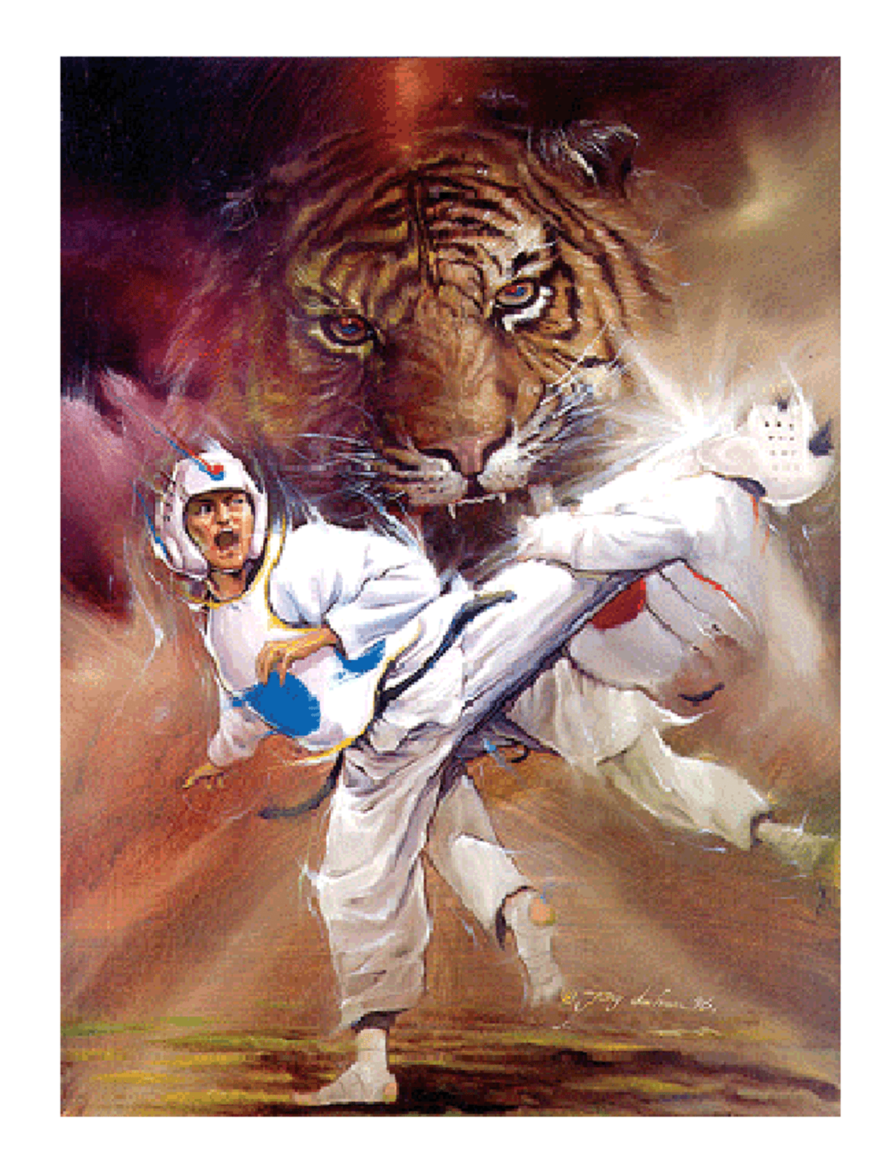 MAG Taekwondo Tiger Poster