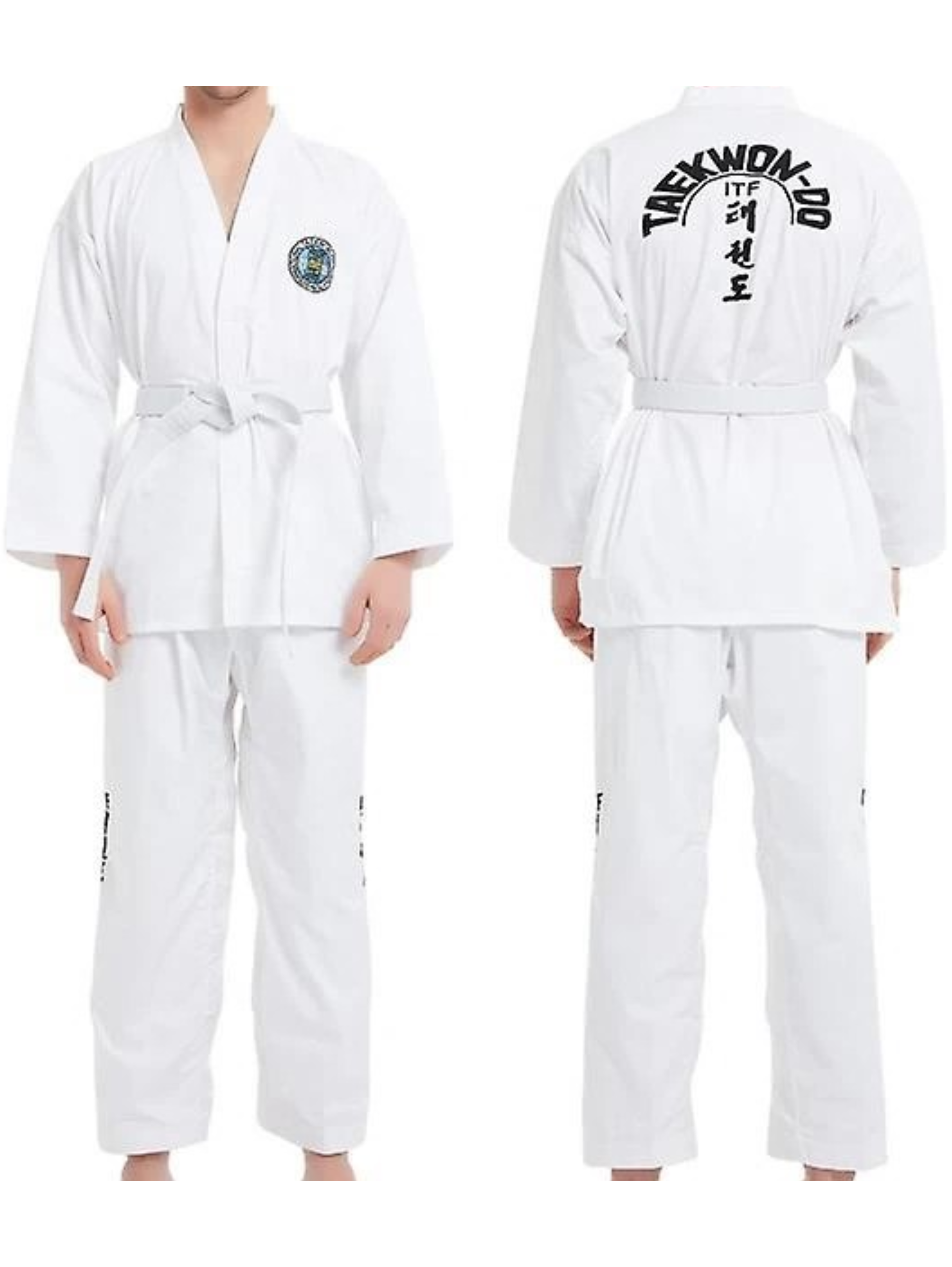Uniforme tradicional de taekwondo ITF blanco 