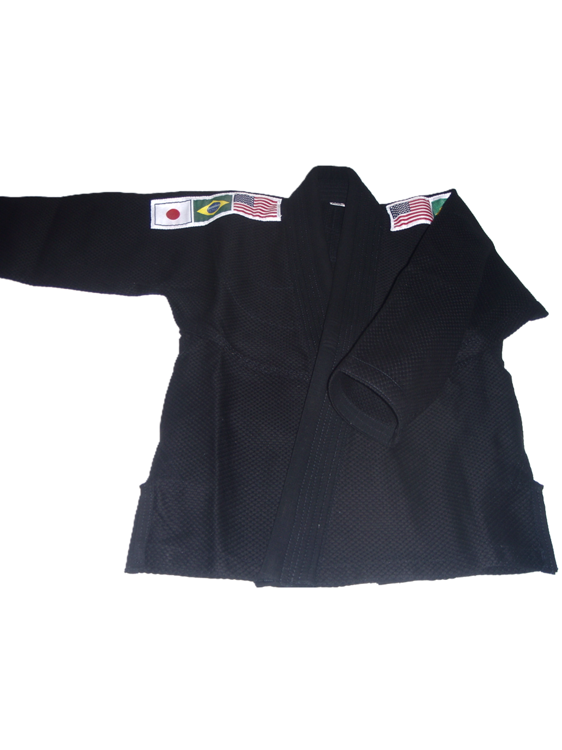 Premium Flag Kids Brazilian Jiu Jitsu Gi Black