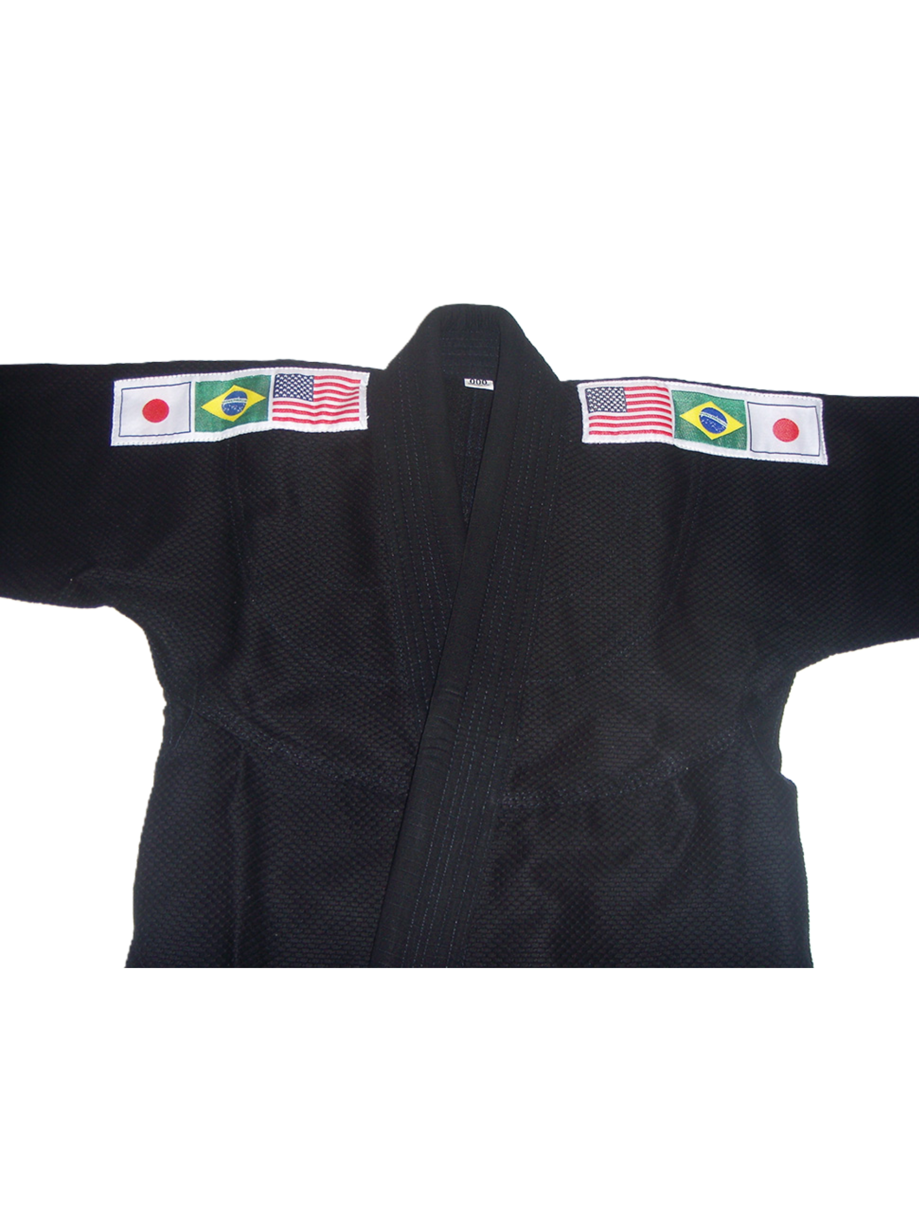 Premium Flag Kids Brazilian Jiu Jitsu Gi Black