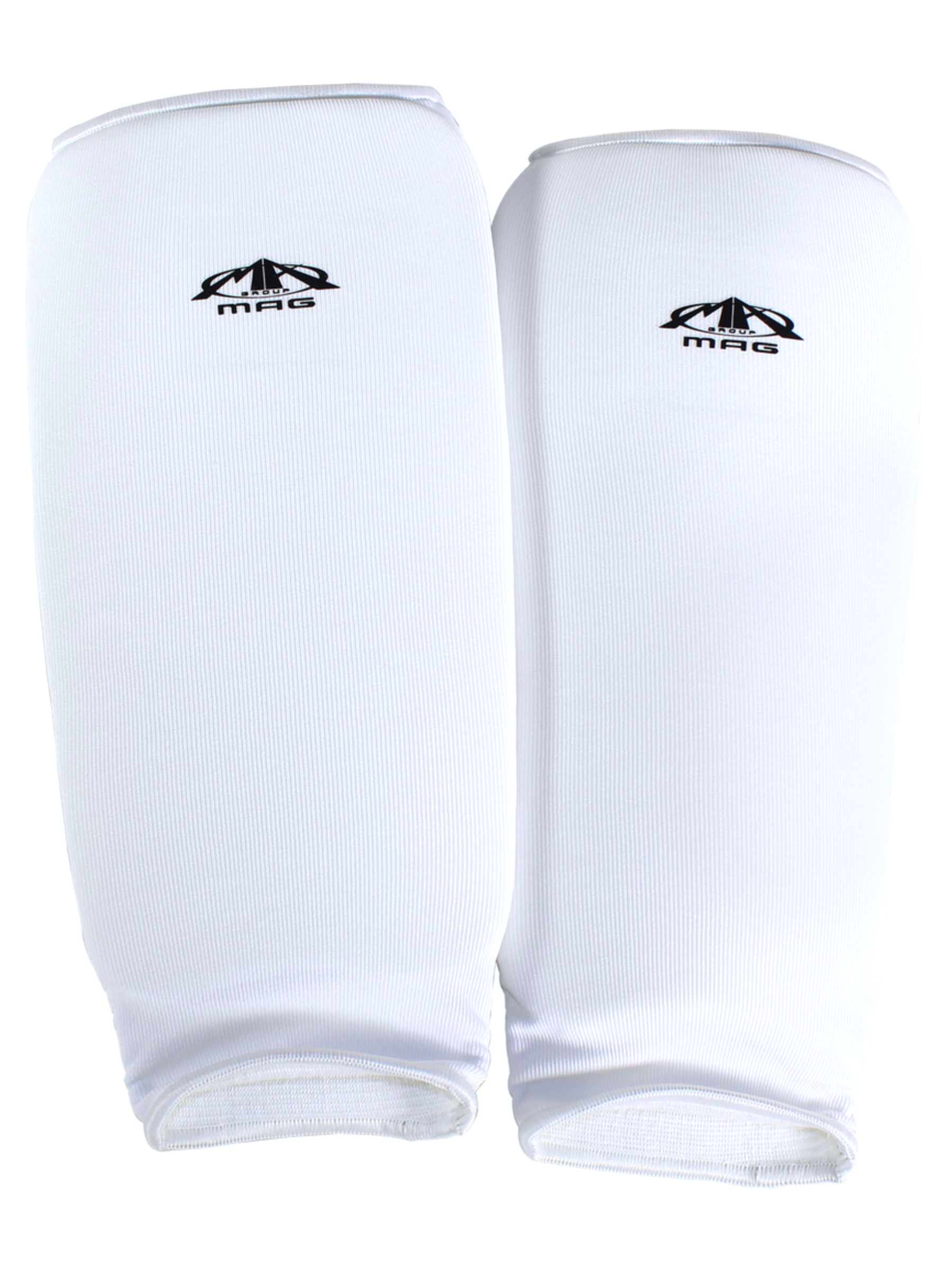 MAG Karate/TKD Cloth Shin Guards White