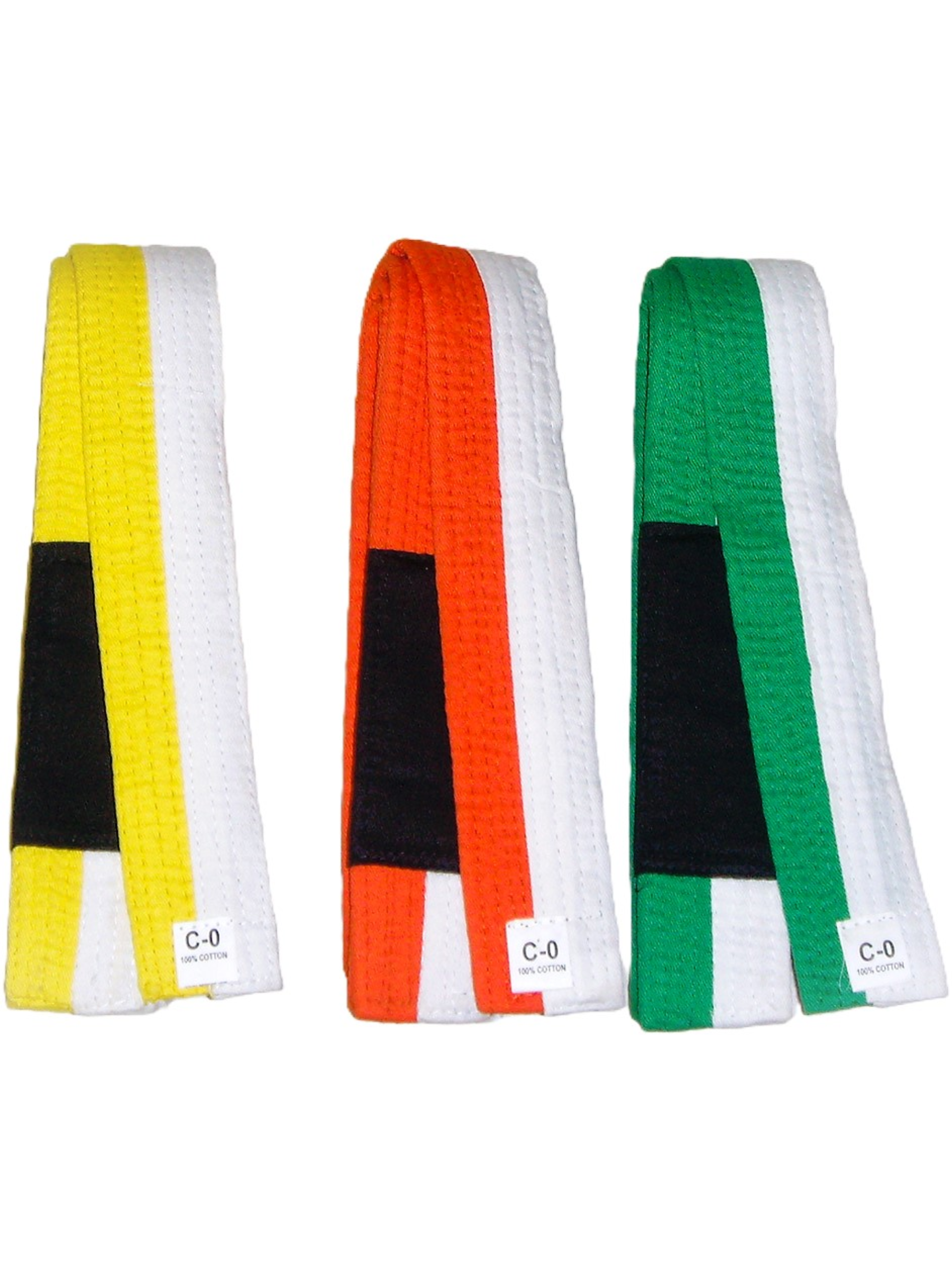 Kids Half/Half Brazilian Jiu Jitsu Belts