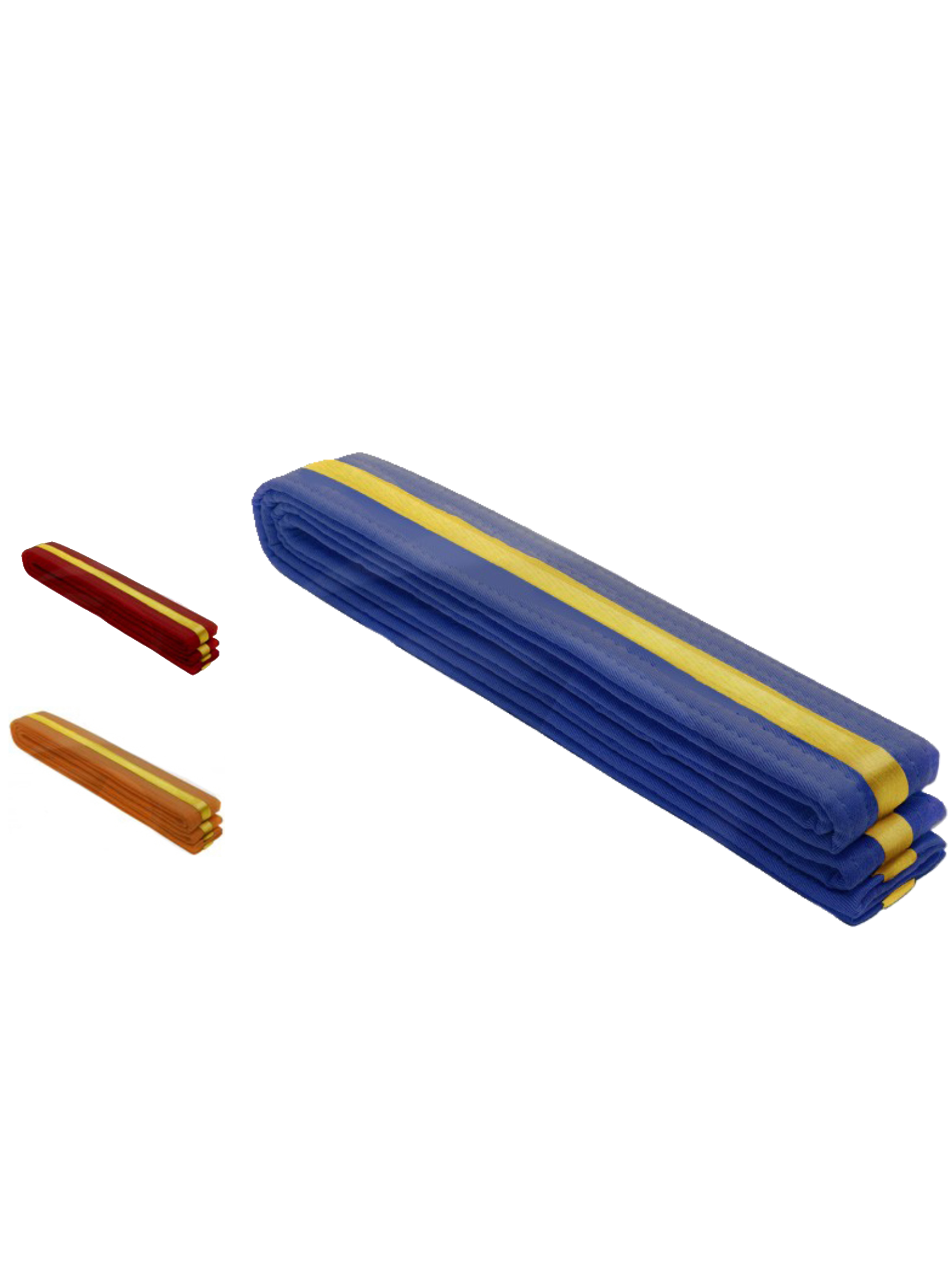 Double Wrap Gold Striped Karate/Taekwondo Belts