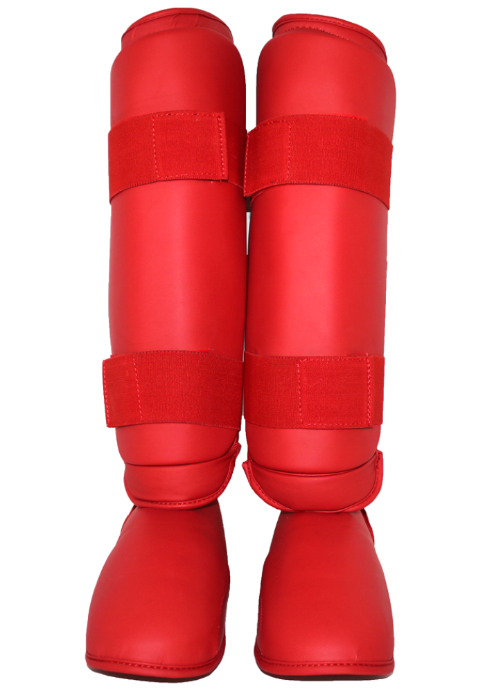 Karate Shin Instep Guards with Detachable Feet