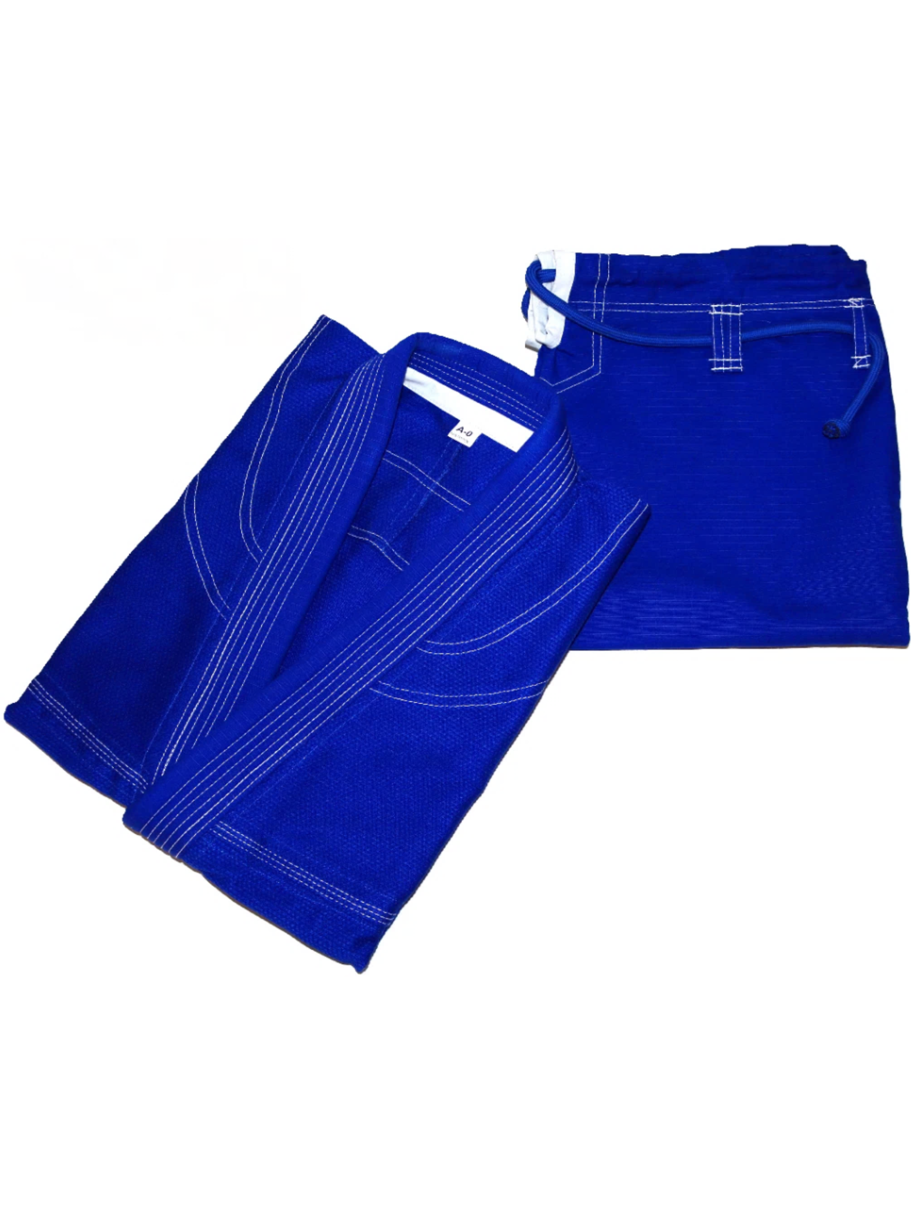 Gi de Jiu Jitsu Brasileño Premium Azul/Blanco 