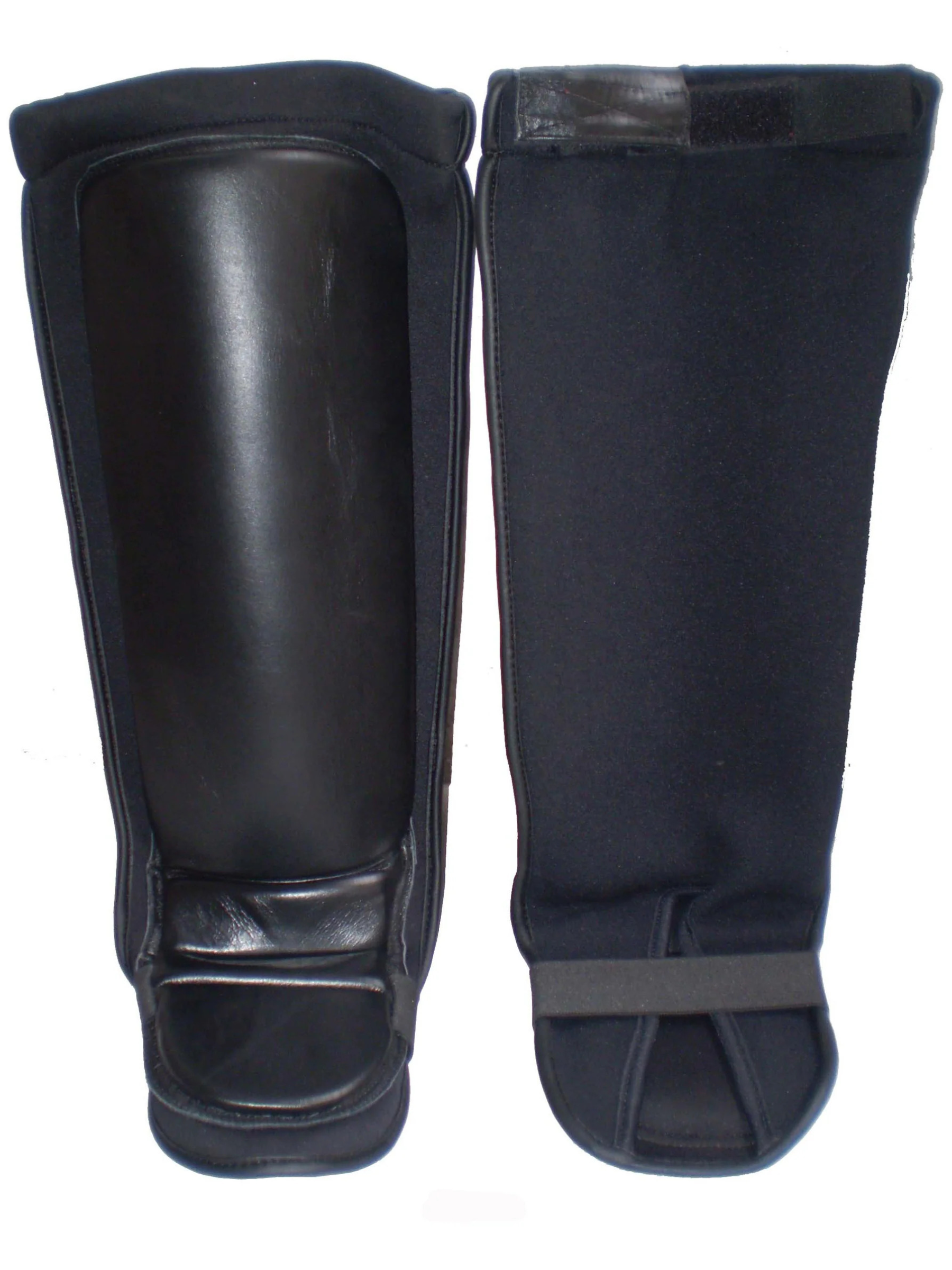 Essential Slip-On Shin Instep Guards for MMA Black
