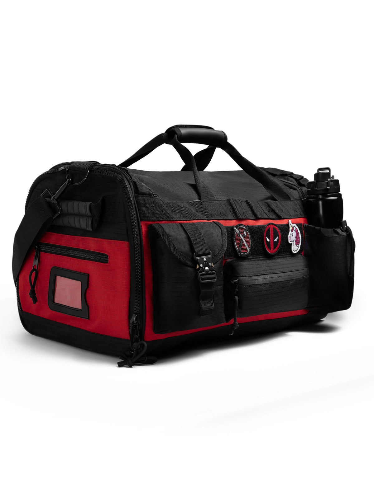 Marvel's Deadpool Duffle Bag, red/black, image 2