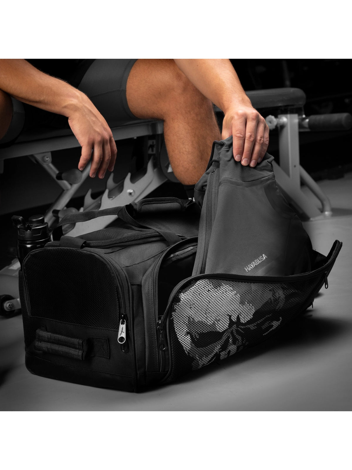 Marvel's The Punisher Duffle Bag, black, image 5