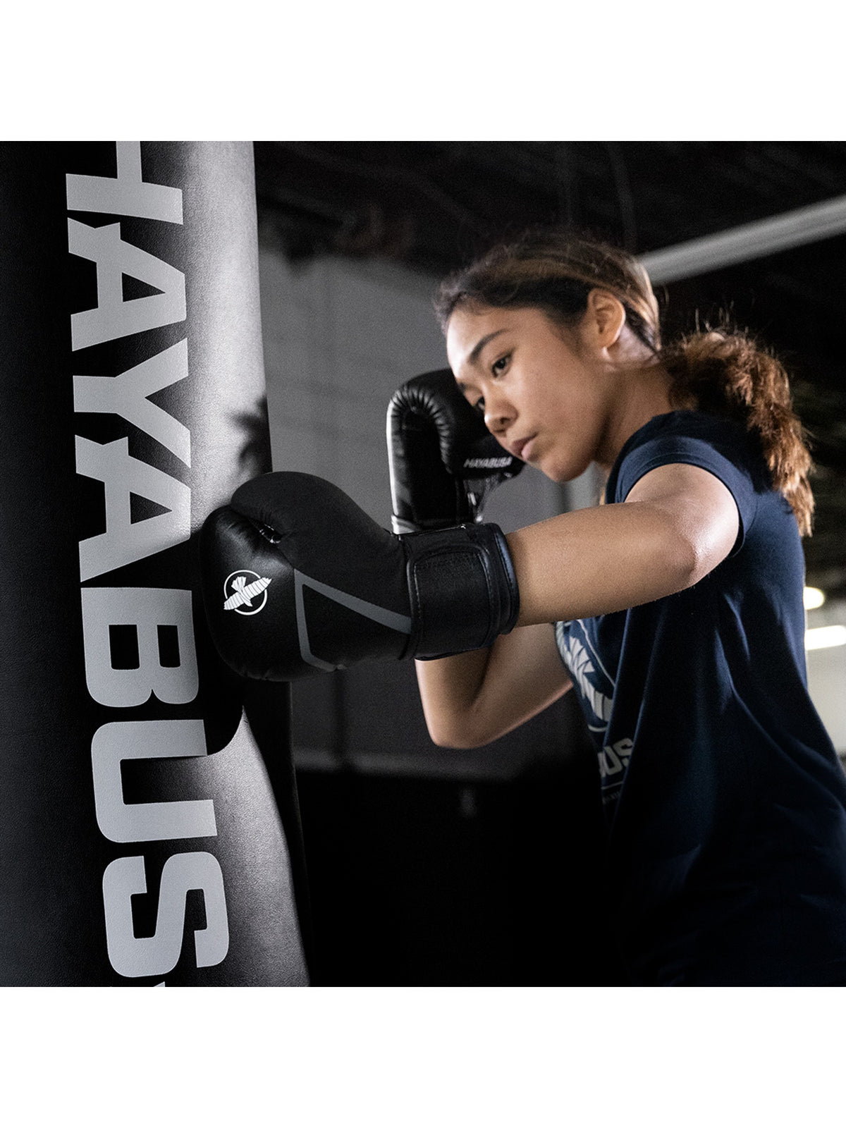 Hayabusa E1 Kids Boxing Gloves, black, image 4
