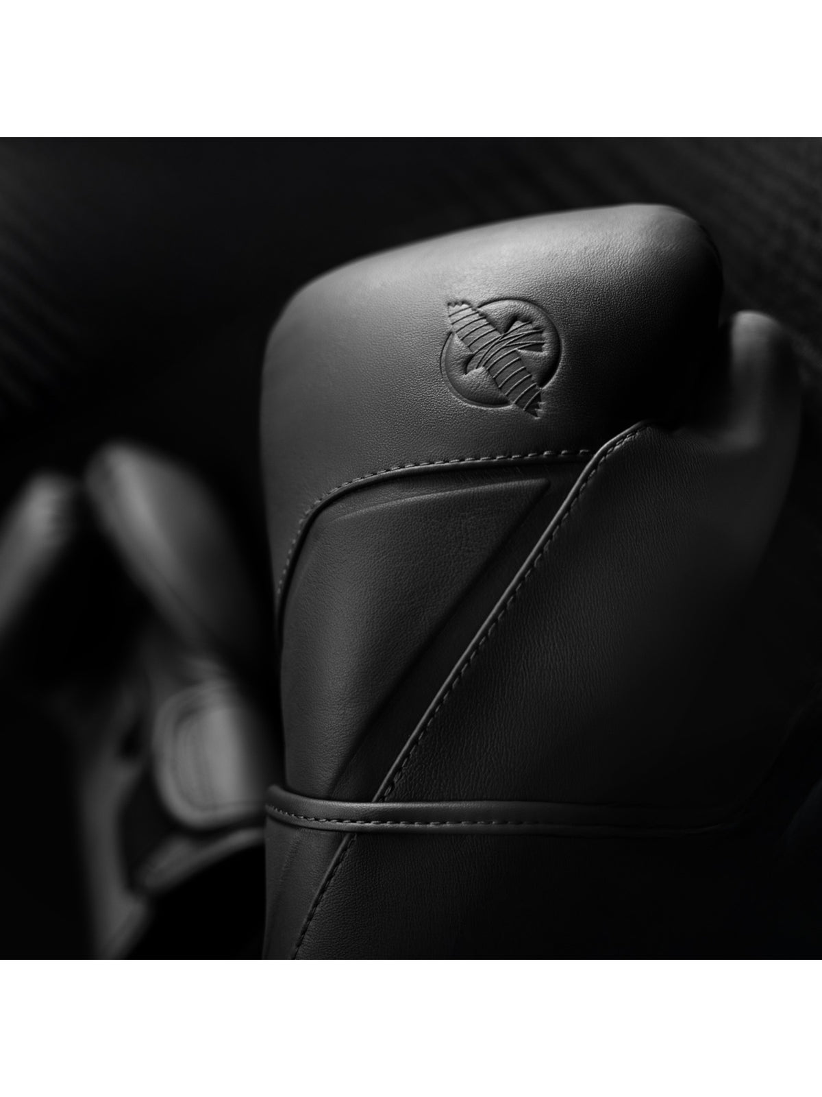Hayabusa E1 Leather Boxing Gloves, onyx black, image 4