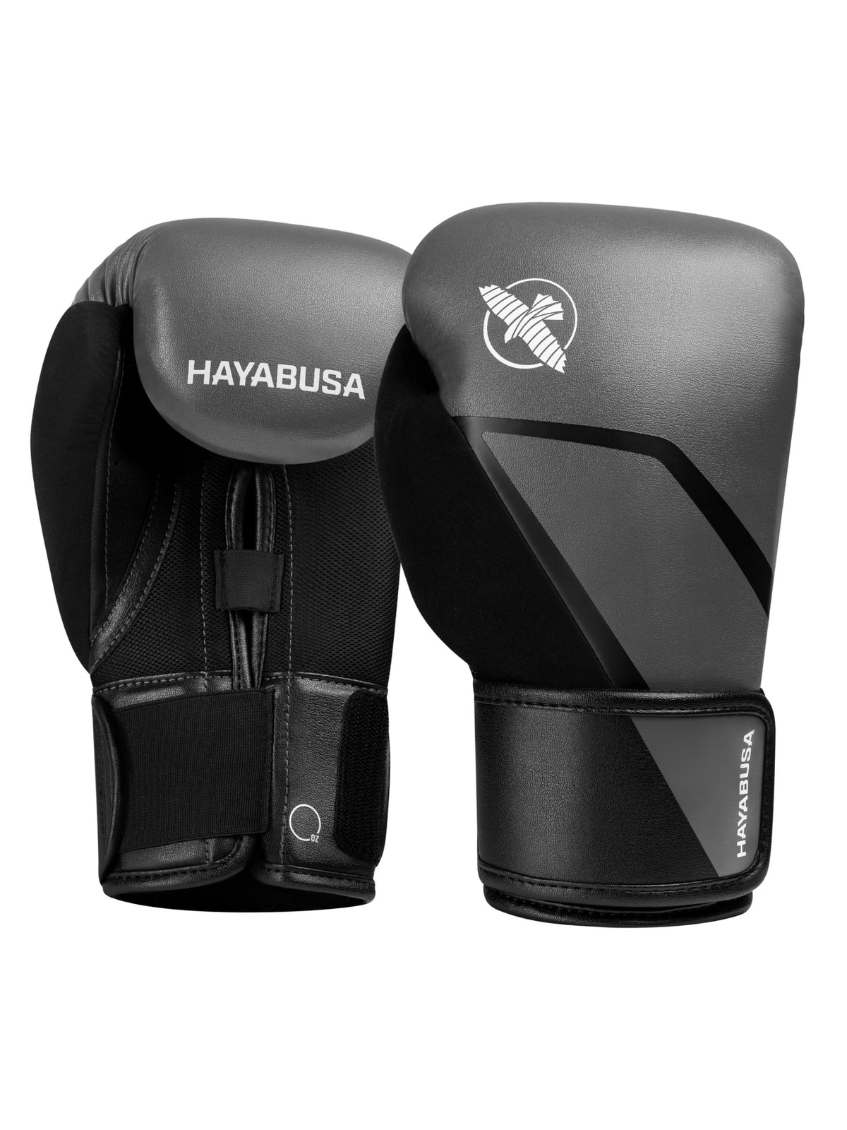 Hayabusa E1 Kids Boxing Gloves, grey/black, main image