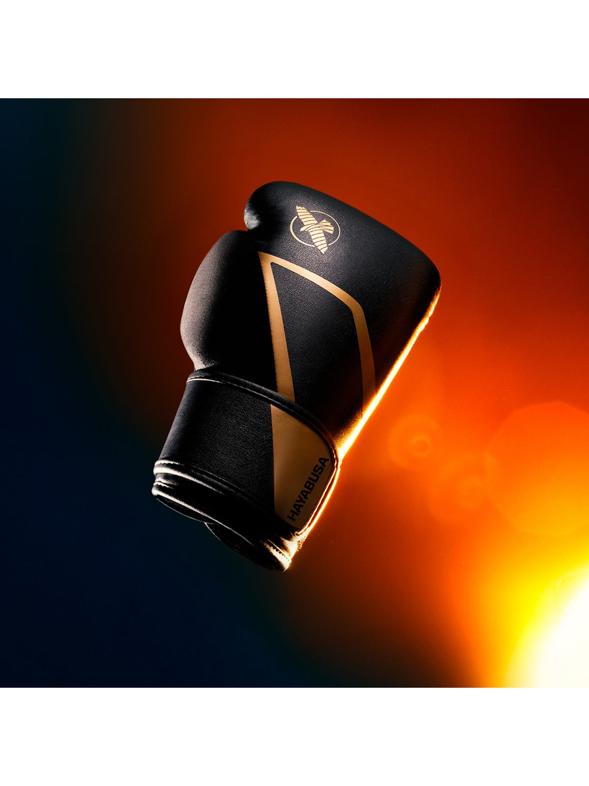 Hayabusa E1 Boxing Gloves, black/gold, image 6