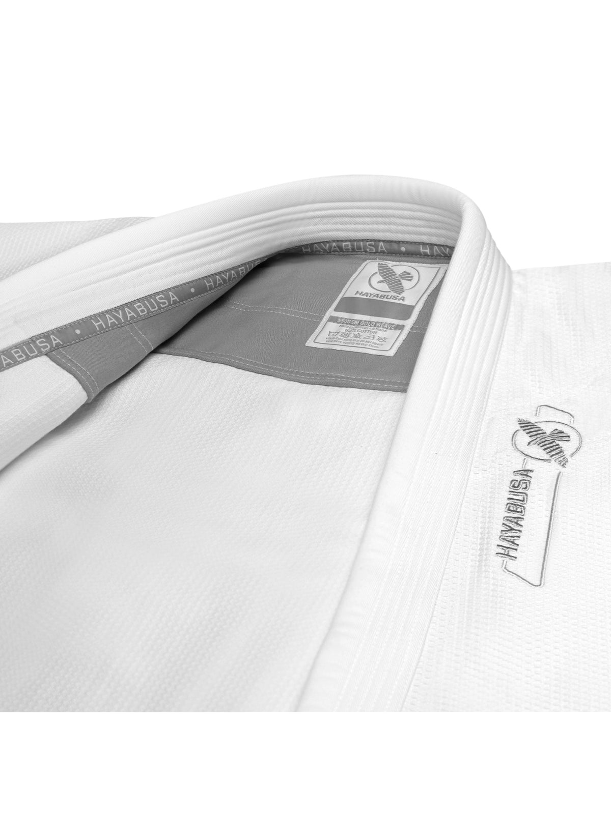 Hayabusa Essential Gold Weave Jiu-Jitsu Gi, white, image 2