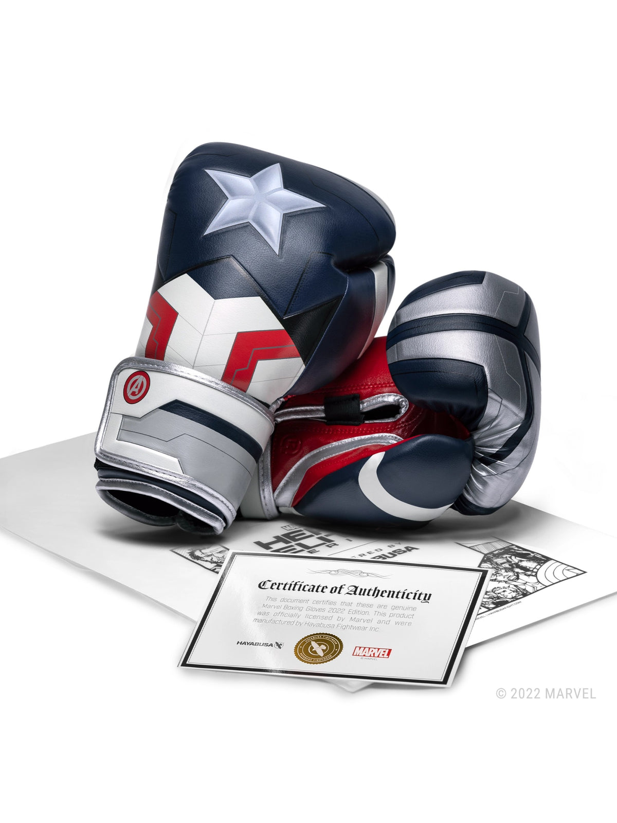 Marvel's Captain America (Sam Wilson) Boxing Gloves - Certificate
