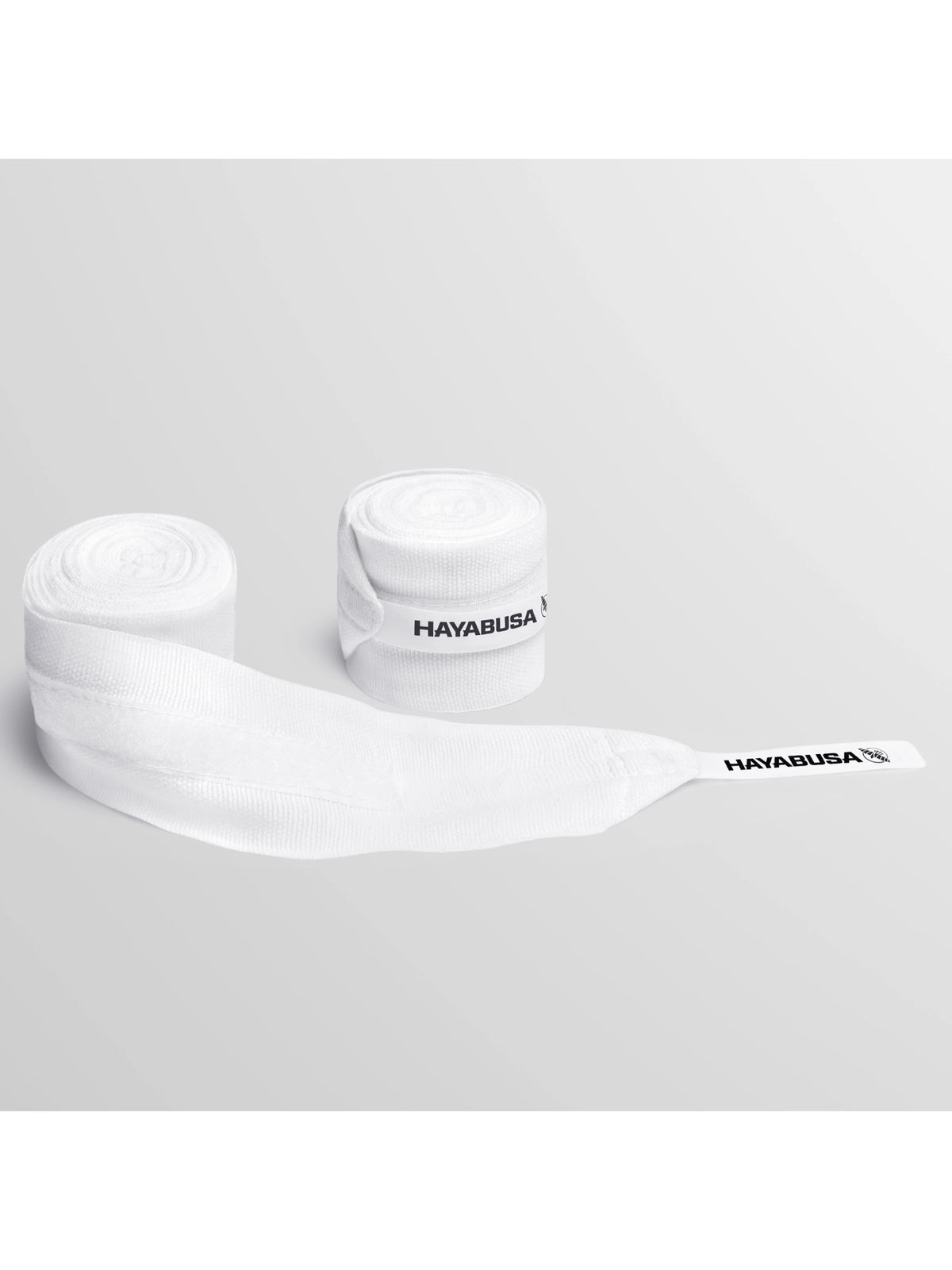 Hayabusa Gauze Boxing Hand Wraps – Grey Wrapped View