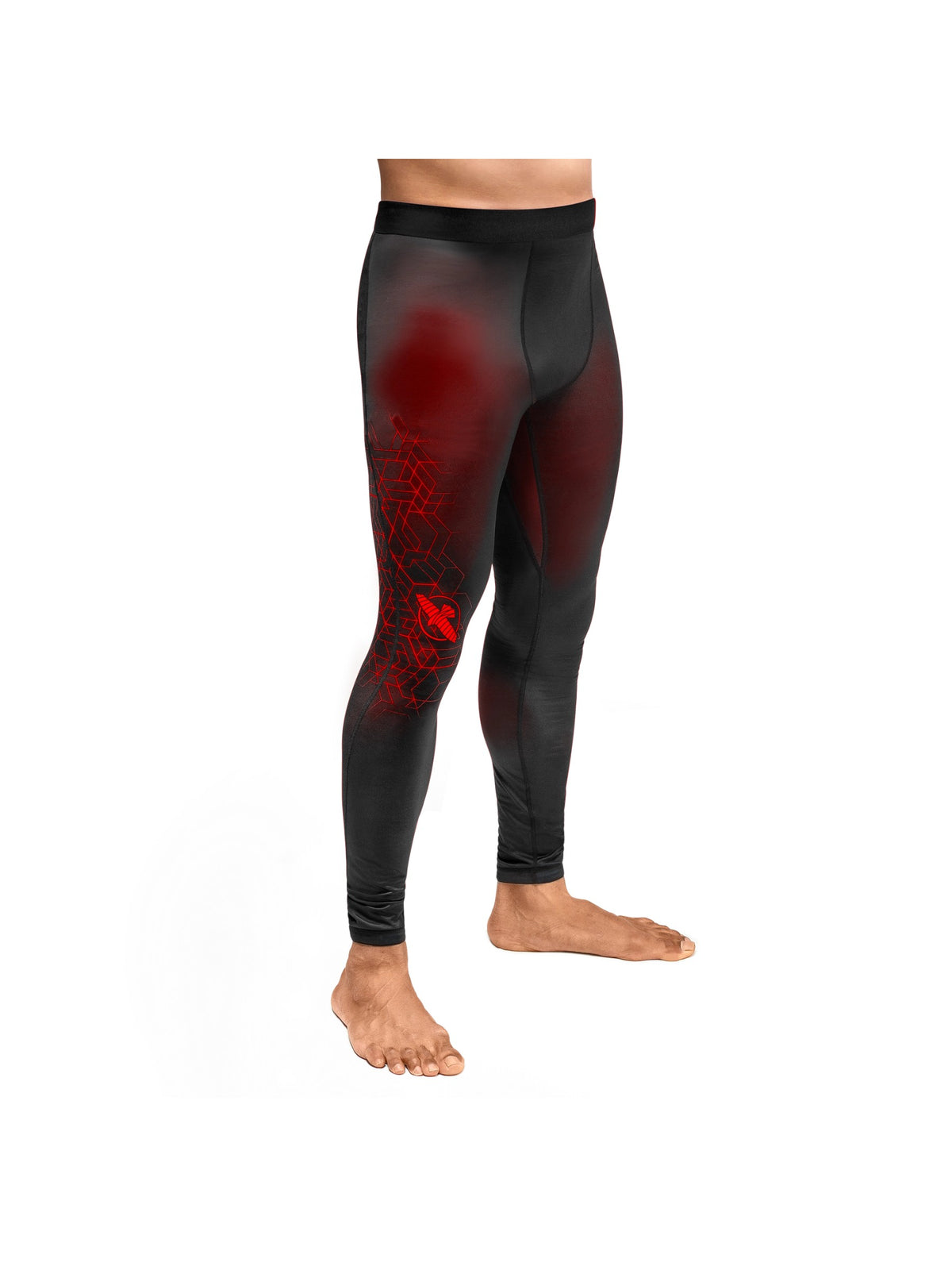 Hayabusa Geo Jiu-Jitsu Spats, red, main image