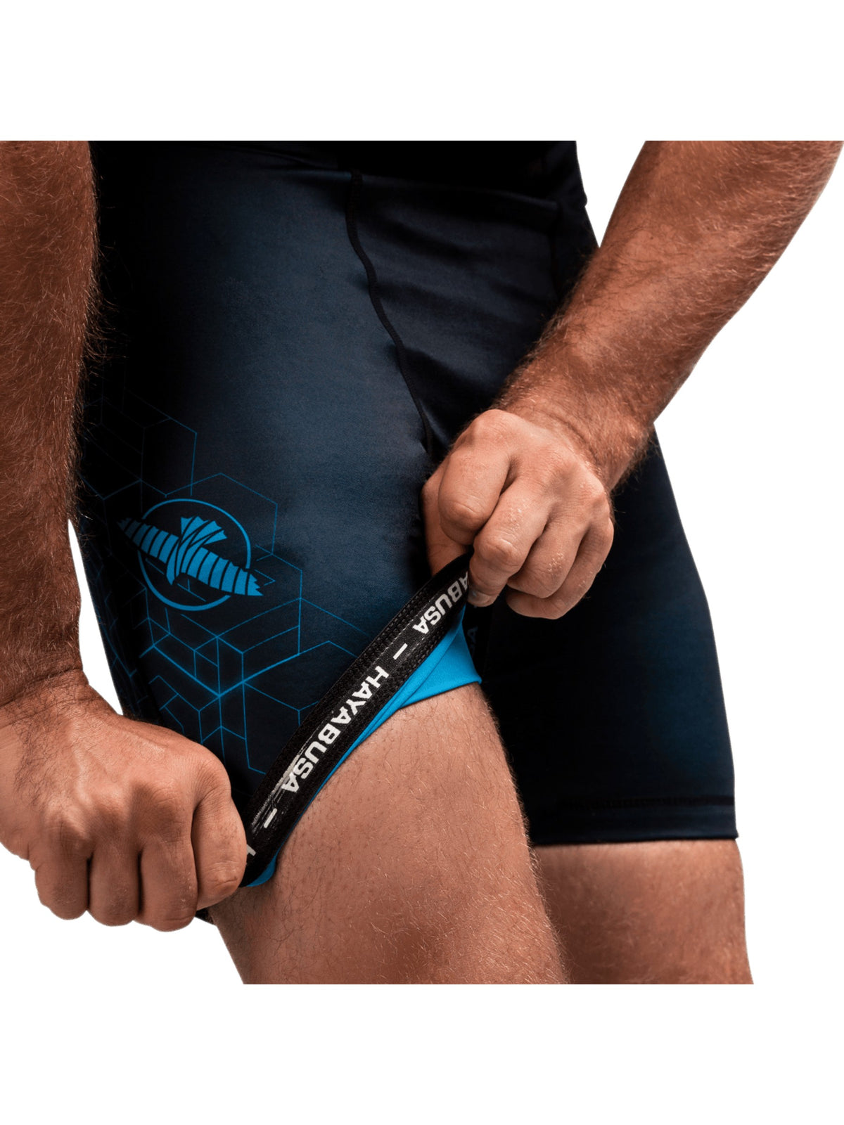 Hayabusa Geo Vale Tudo Shorts, blue, image 4