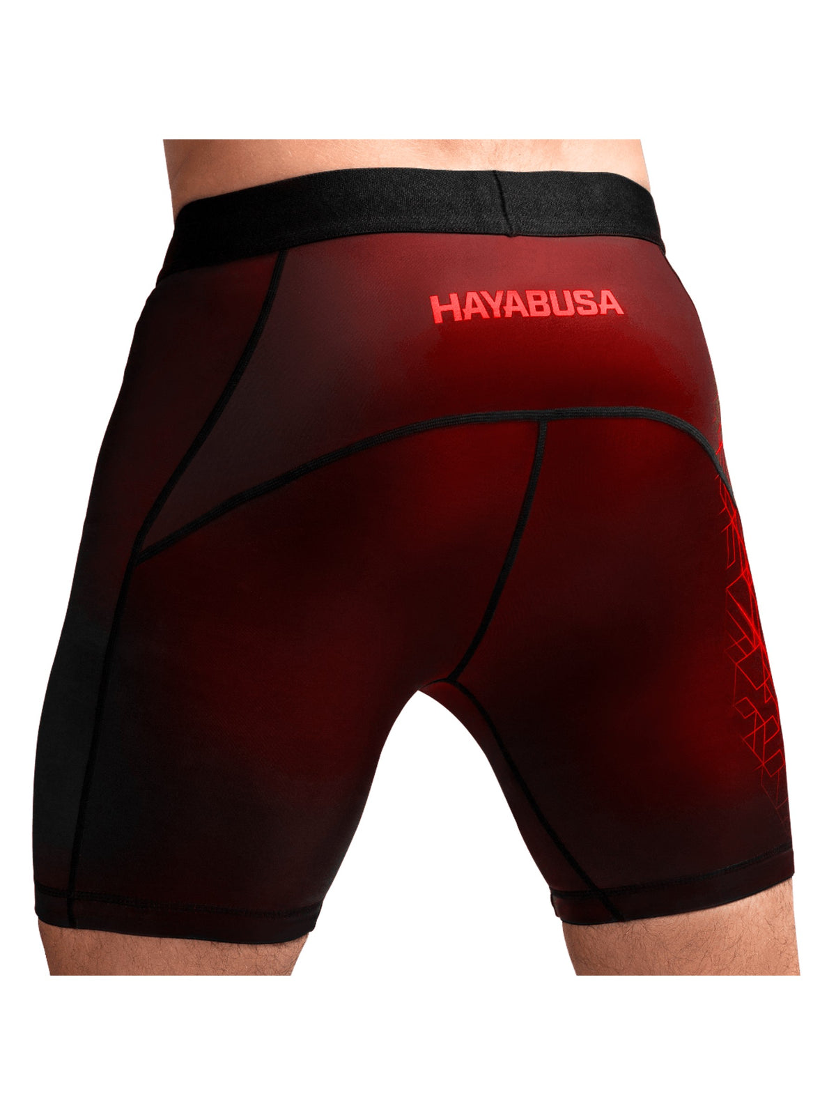 Hayabusa Geo Vale Tudo Shorts - Red Back