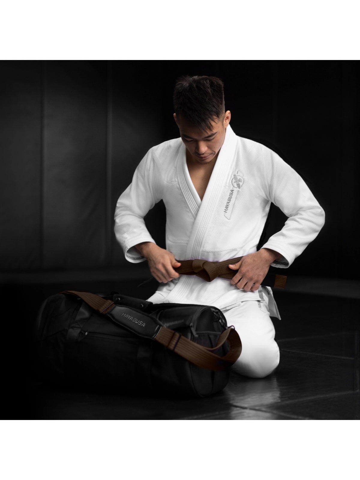 Hayabusa Jiu-Jitsu Ranked Duffle Strap, brown, image 3