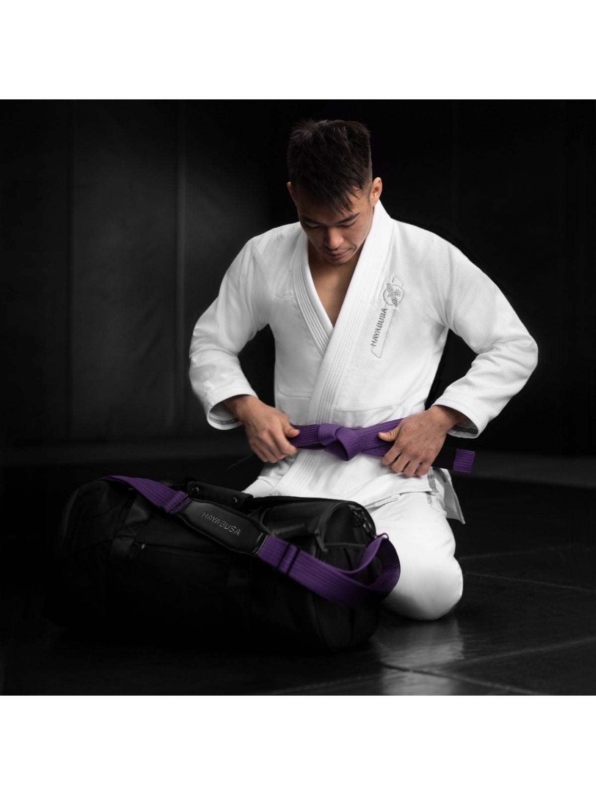 Hayabusa Jiu-Jitsu Ranked Duffle Strap, purple, image 3