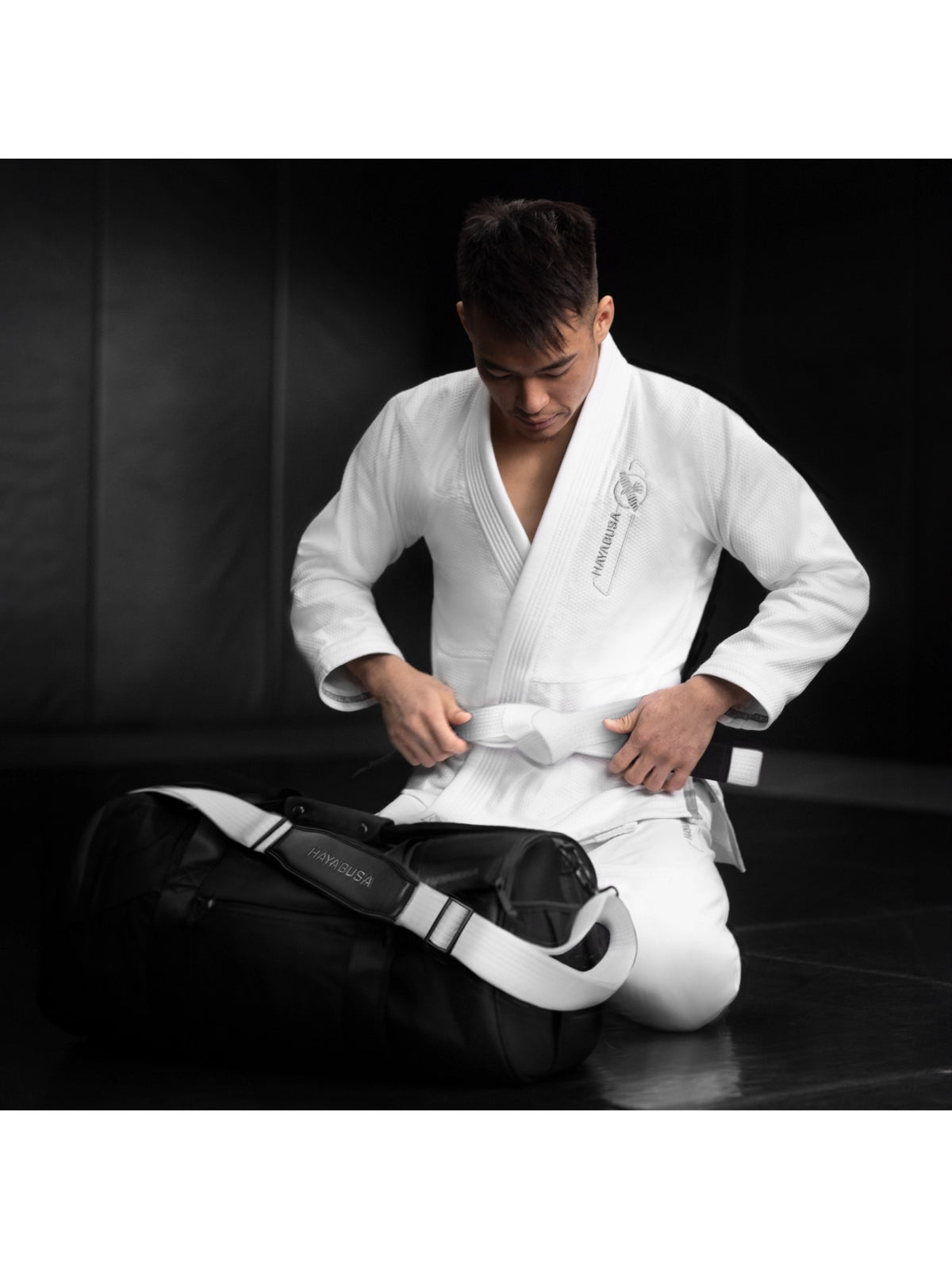 Hayabusa Jiu-Jitsu Ranked Duffle Strap, white, image 3