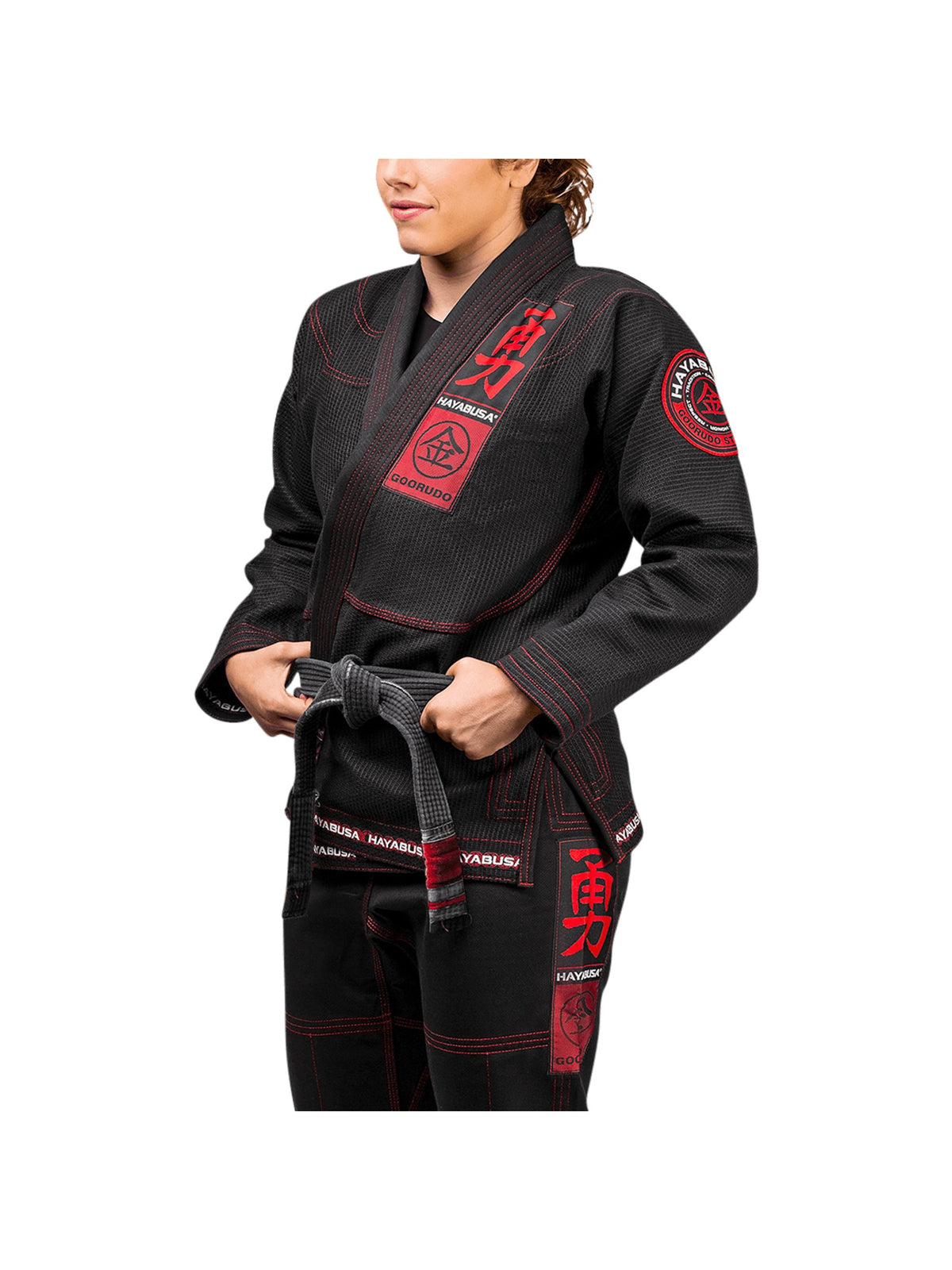 Hayabusa Goorudo 3 Gold Weave Jiu-Jitsu Gi, black, image 5
