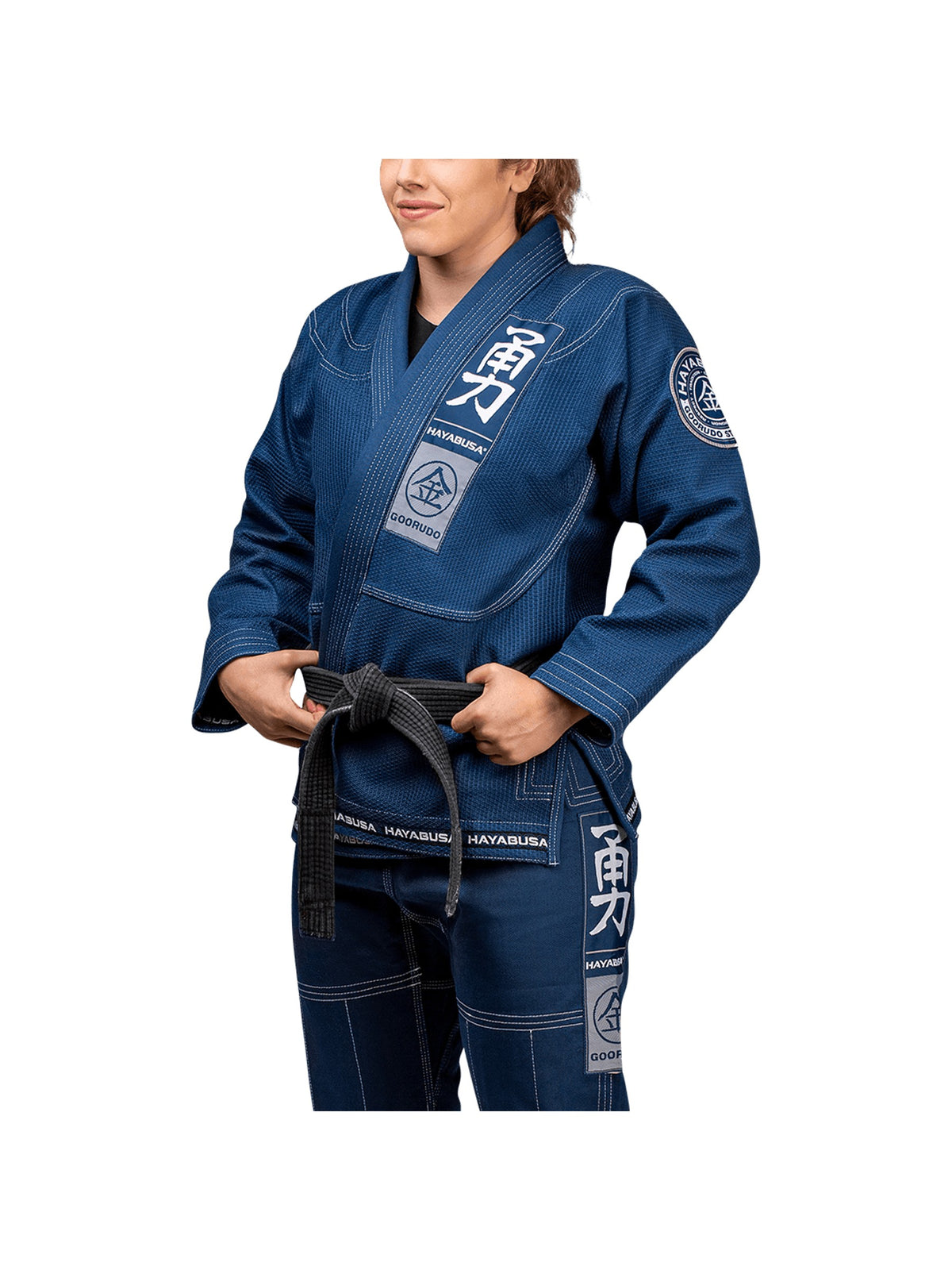 Hayabusa Goorudo 3 Gold Weave Jiu-Jitsu Gi, blue, image 5
