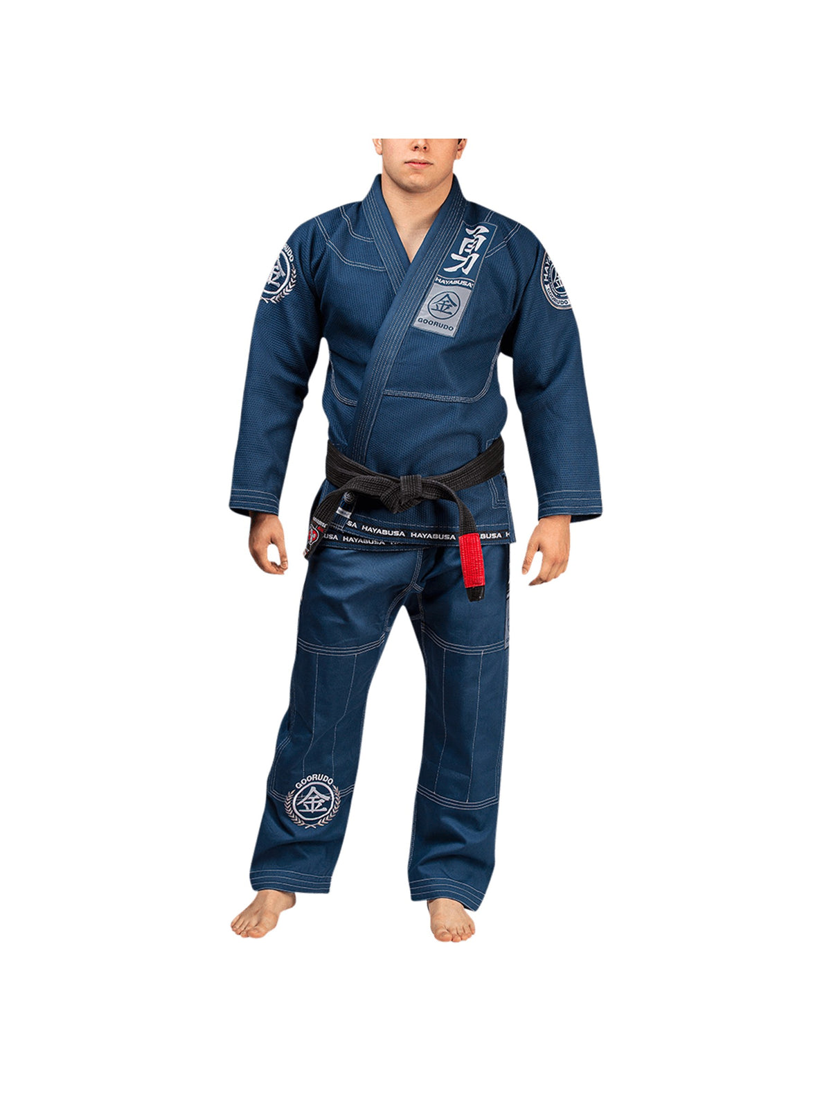 Hayabusa Goorudo 3 Gold Weave Jiu-Jitsu Gi, blue, image 3