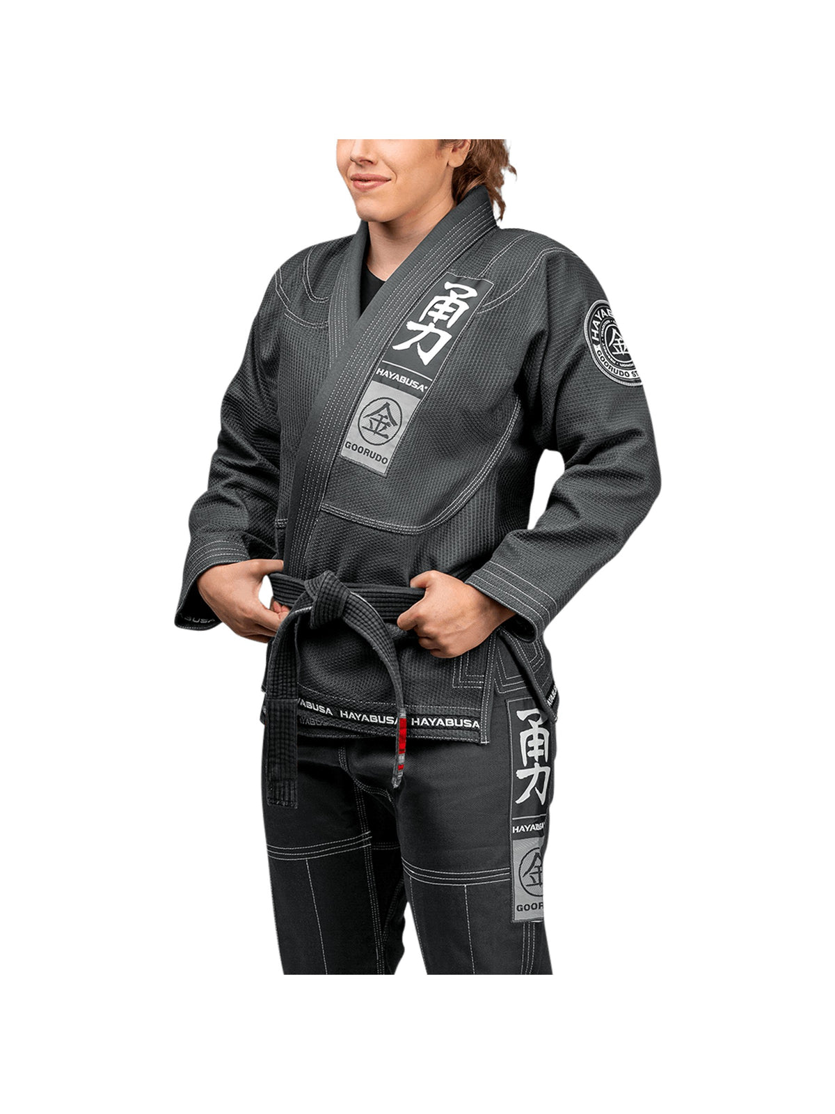 Hayabusa Goorudo 3 Gold Weave Jiu-Jitsu Gi, grey, image 5