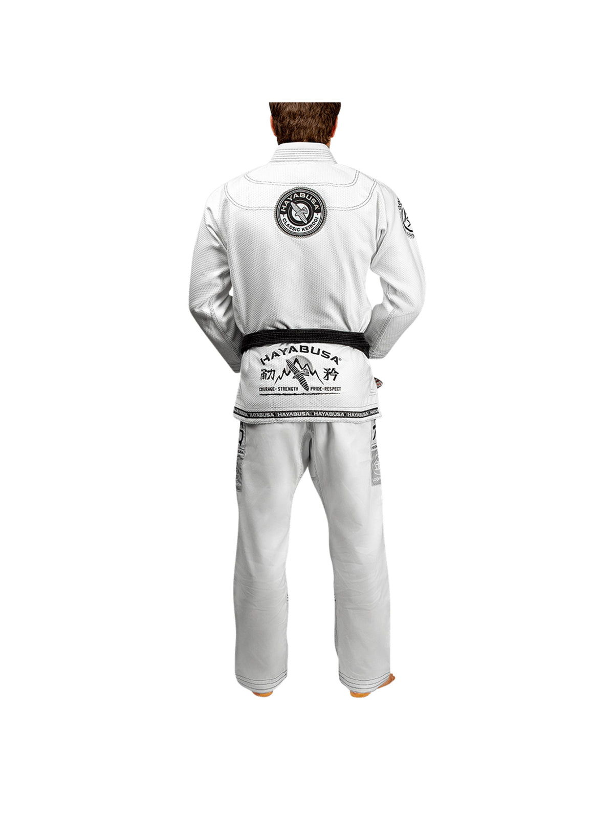Hayabusa Goorudo 3 Gold Weave Jiu-Jitsu Gi, white, image 2