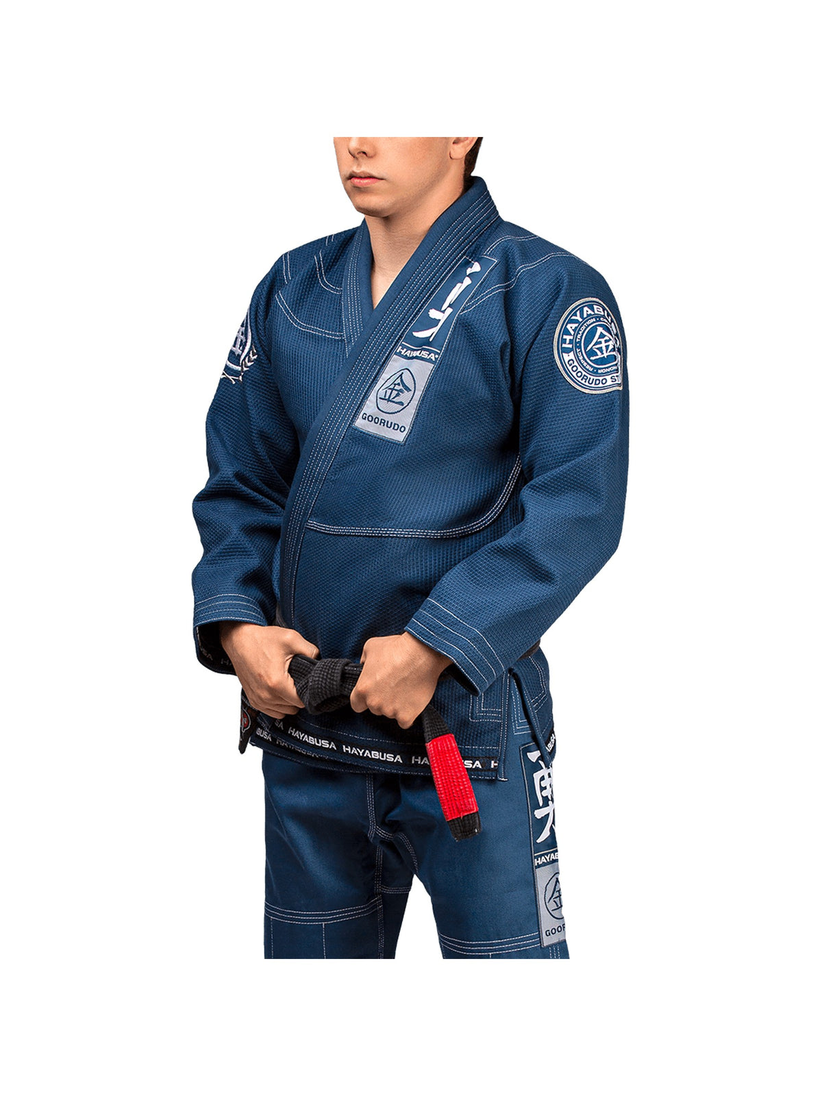 Hayabusa Goorudo 3 Gold Weave Jiu-Jitsu Gi, blue, main image