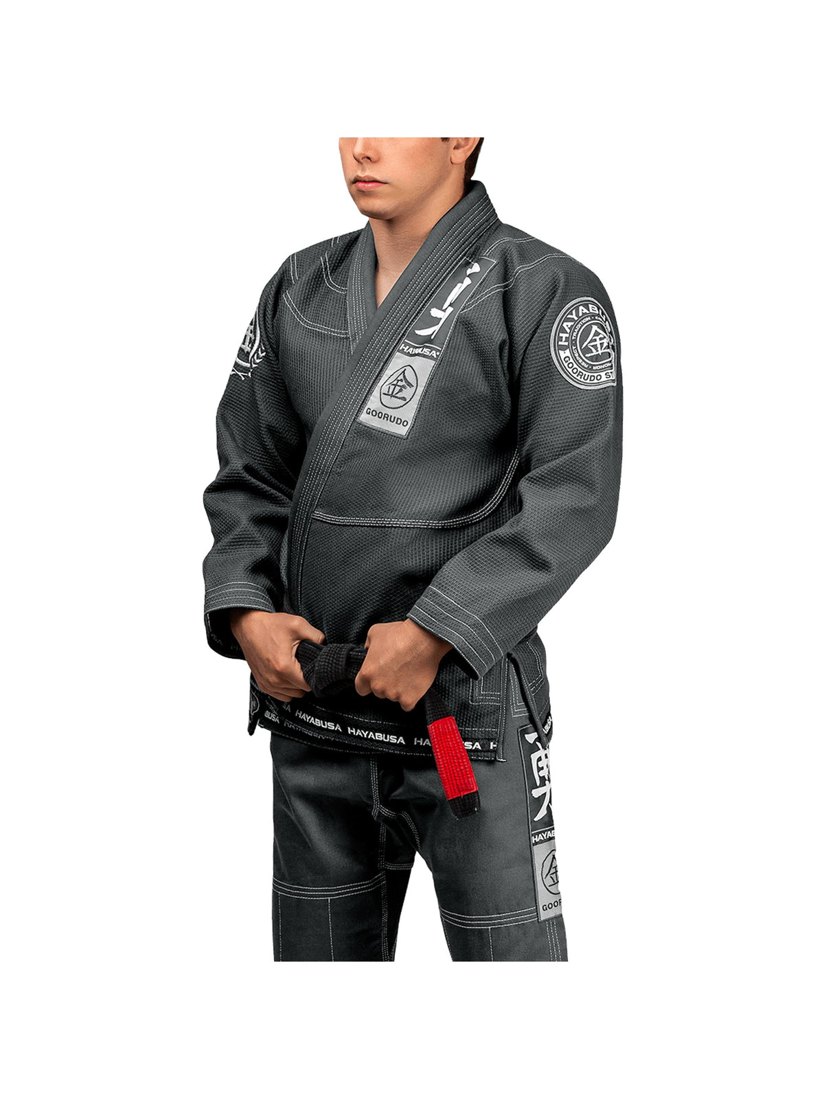 Hayabusa Goorudo 3 Gold Weave Jiu-Jitsu Gi, grey, main image