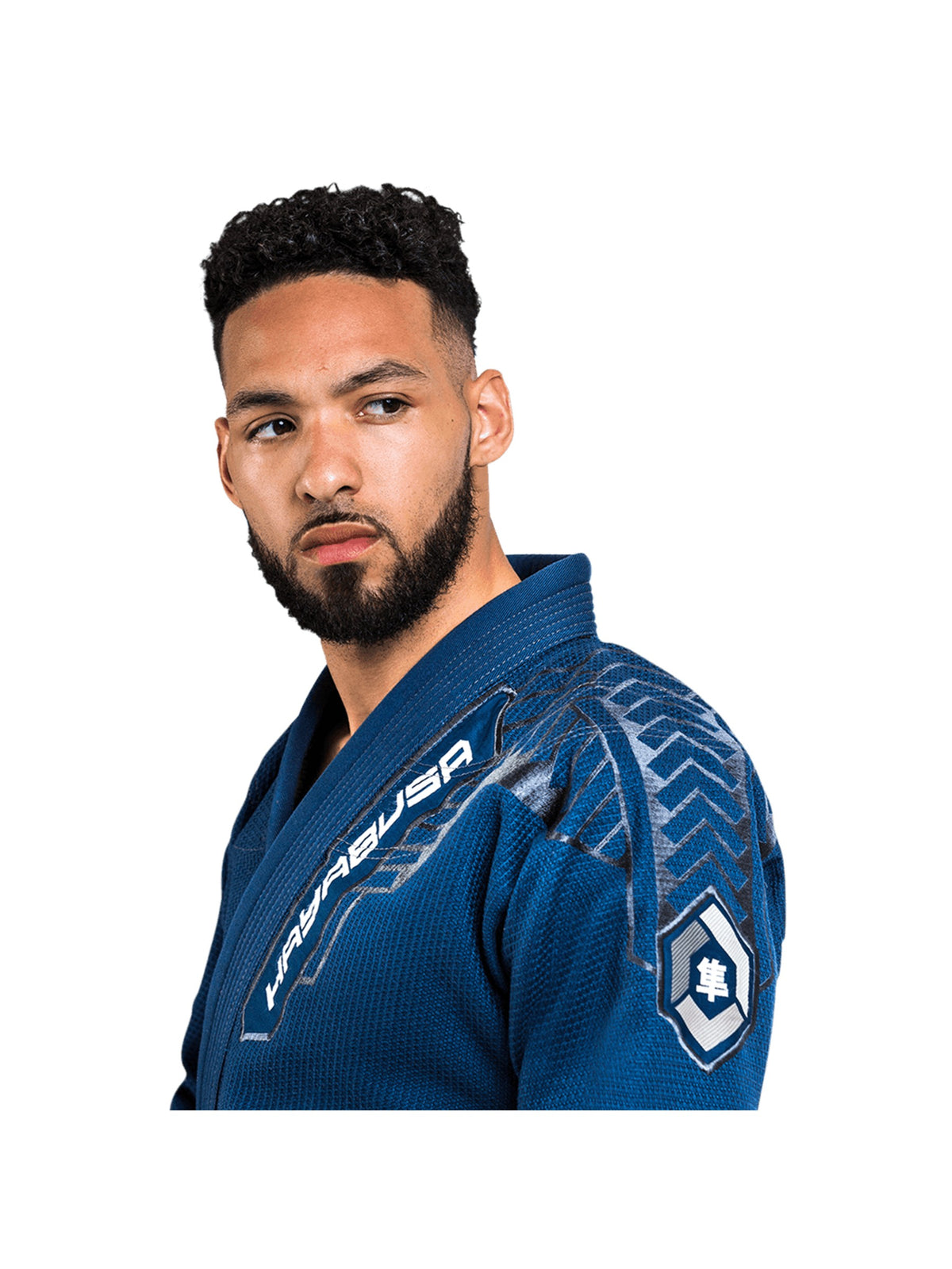 Hayabusa Warrior Gold Weave Jiu-Jitsu Gi, blue, image 3