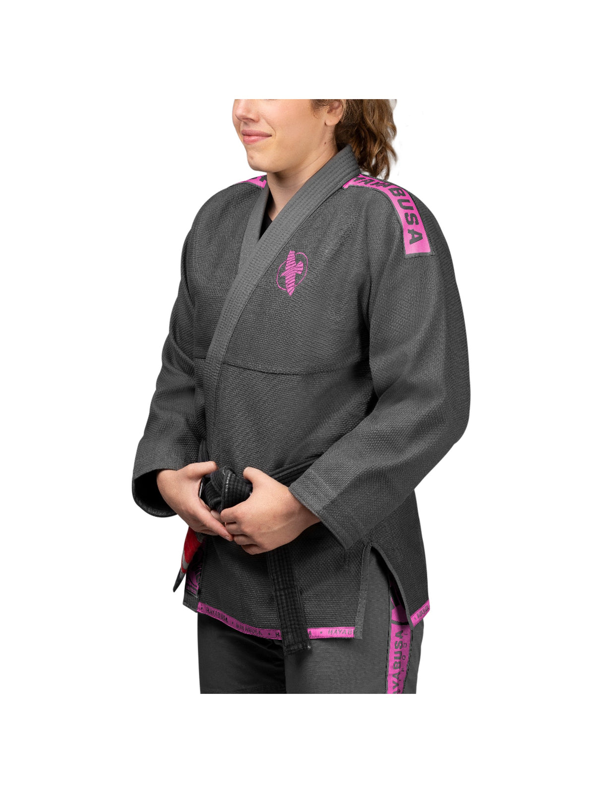 Hayabusa Lightweight Jiu-Jitsu Gi, grey/pink, main image